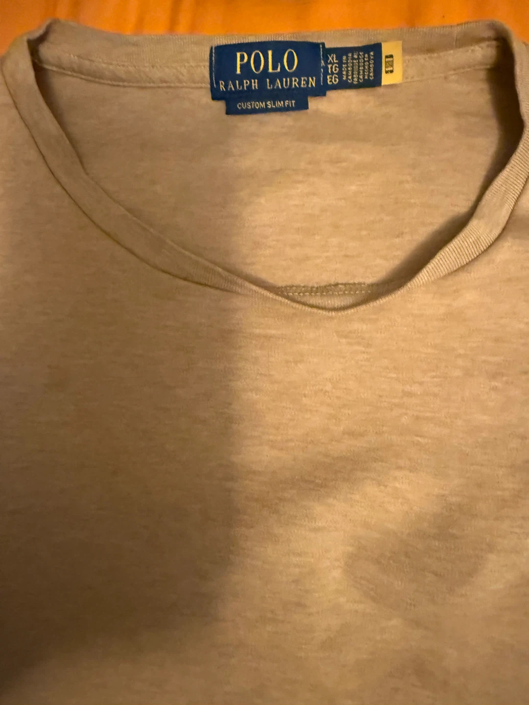 Polo Ralph Lauren Custom Slim Fit T-Shirt - Beige XL - photo 5