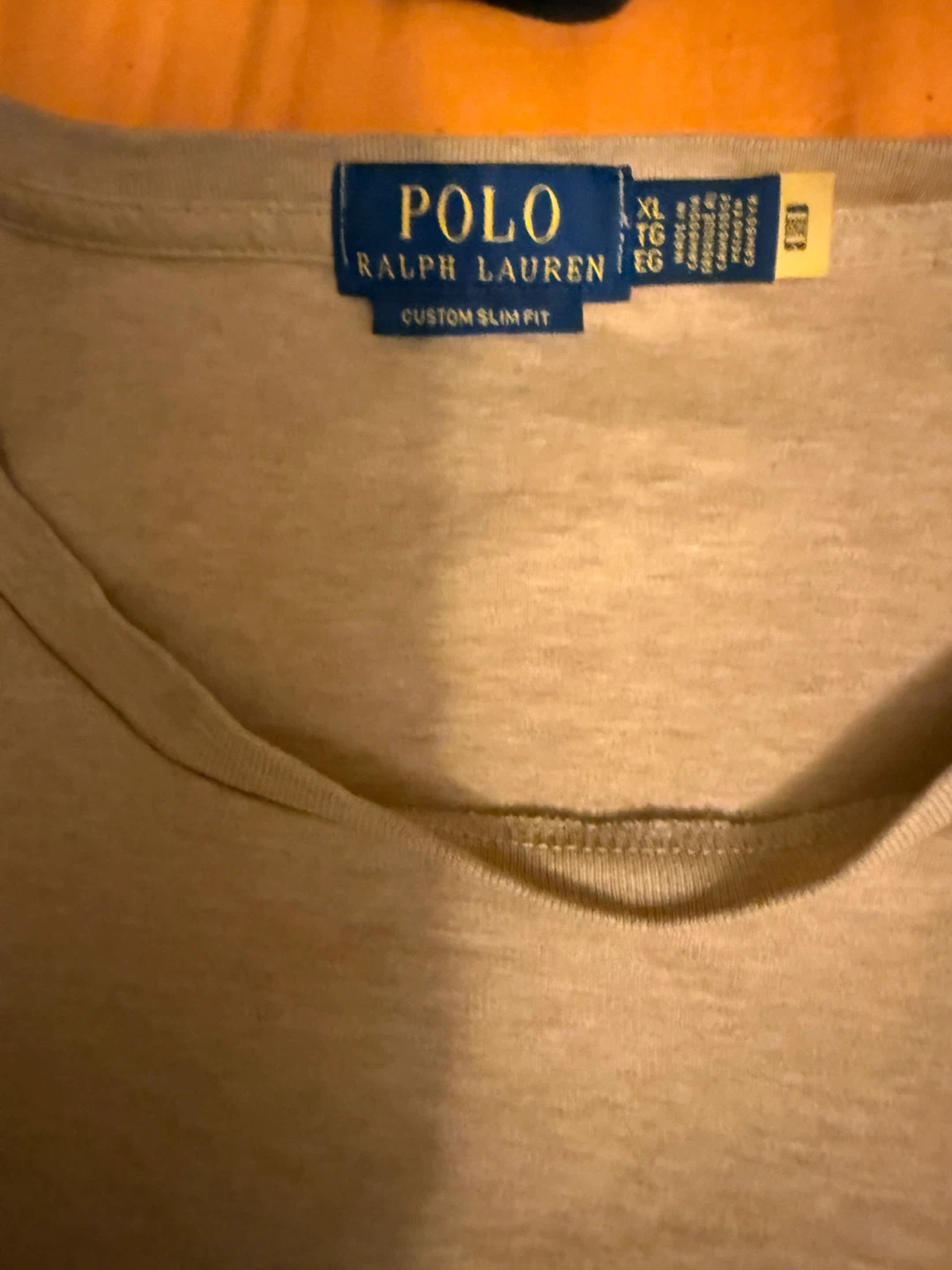 Polo Ralph Lauren Custom Slim Fit T-Shirt - Beige XL - photo 2