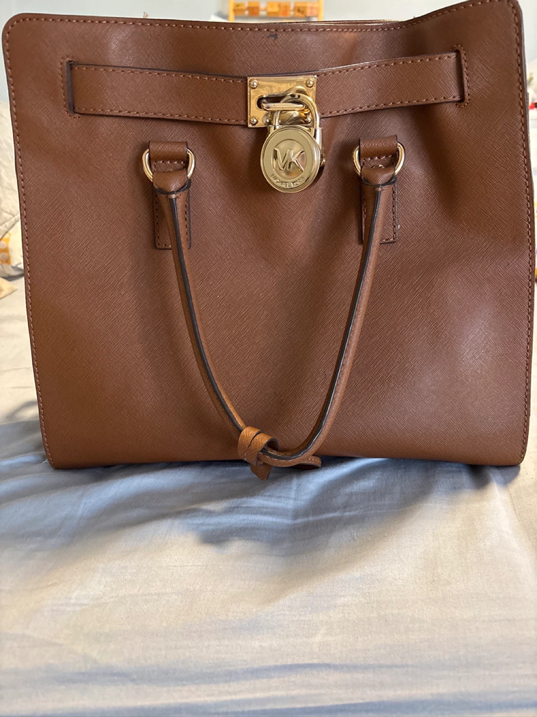 Michael Kors Brown Leather Satchel Handbag