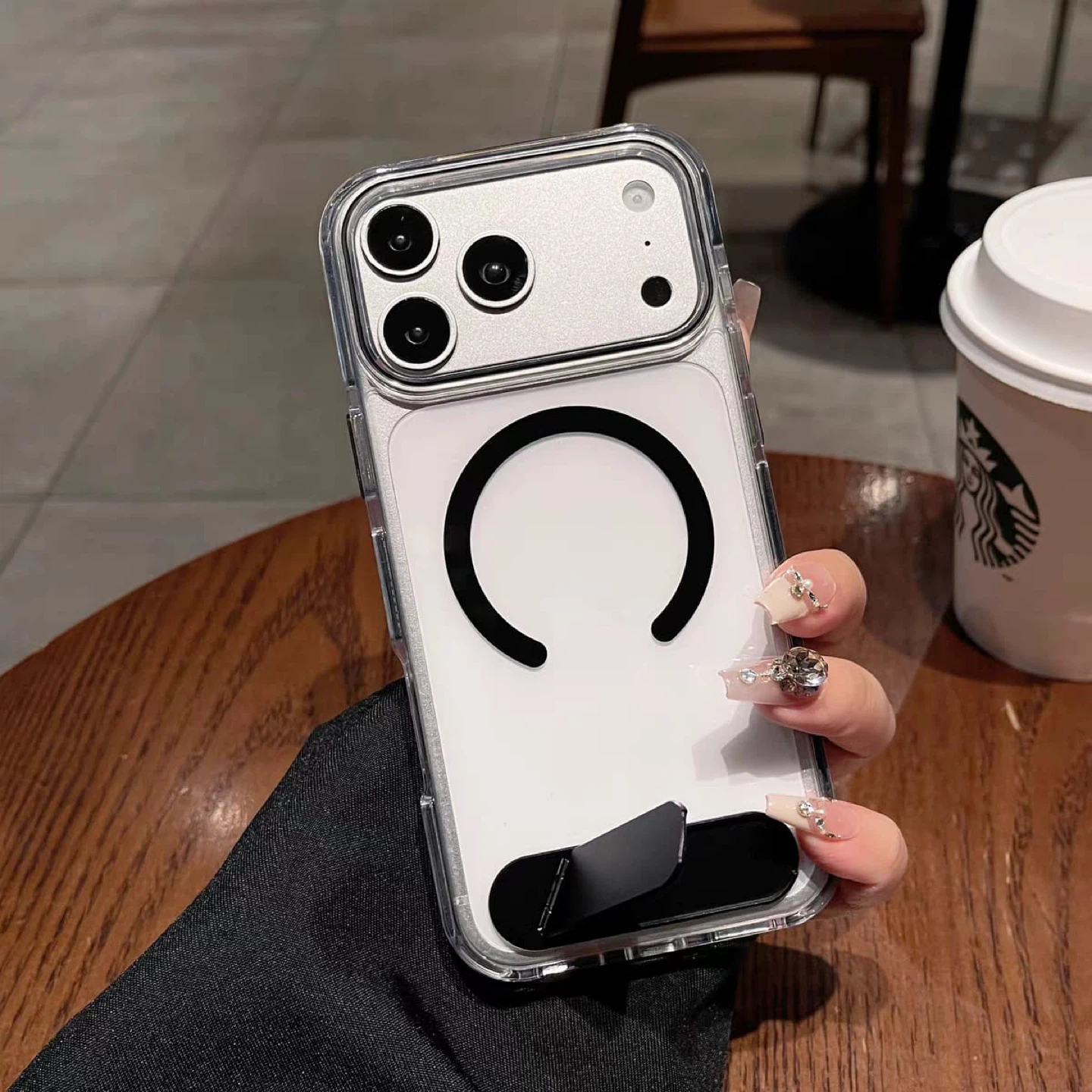 iPhone 17 pro max Case with Built-in Kickstand