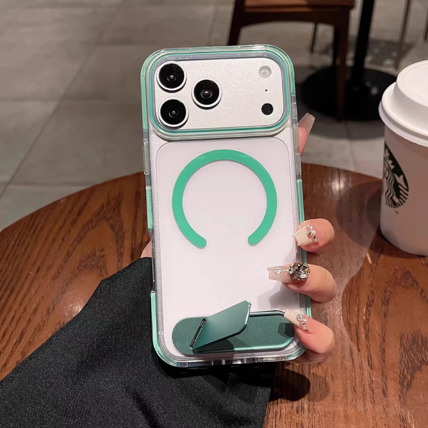 iPhone 17 pro max Case with Built-in Kickstand - photo 2