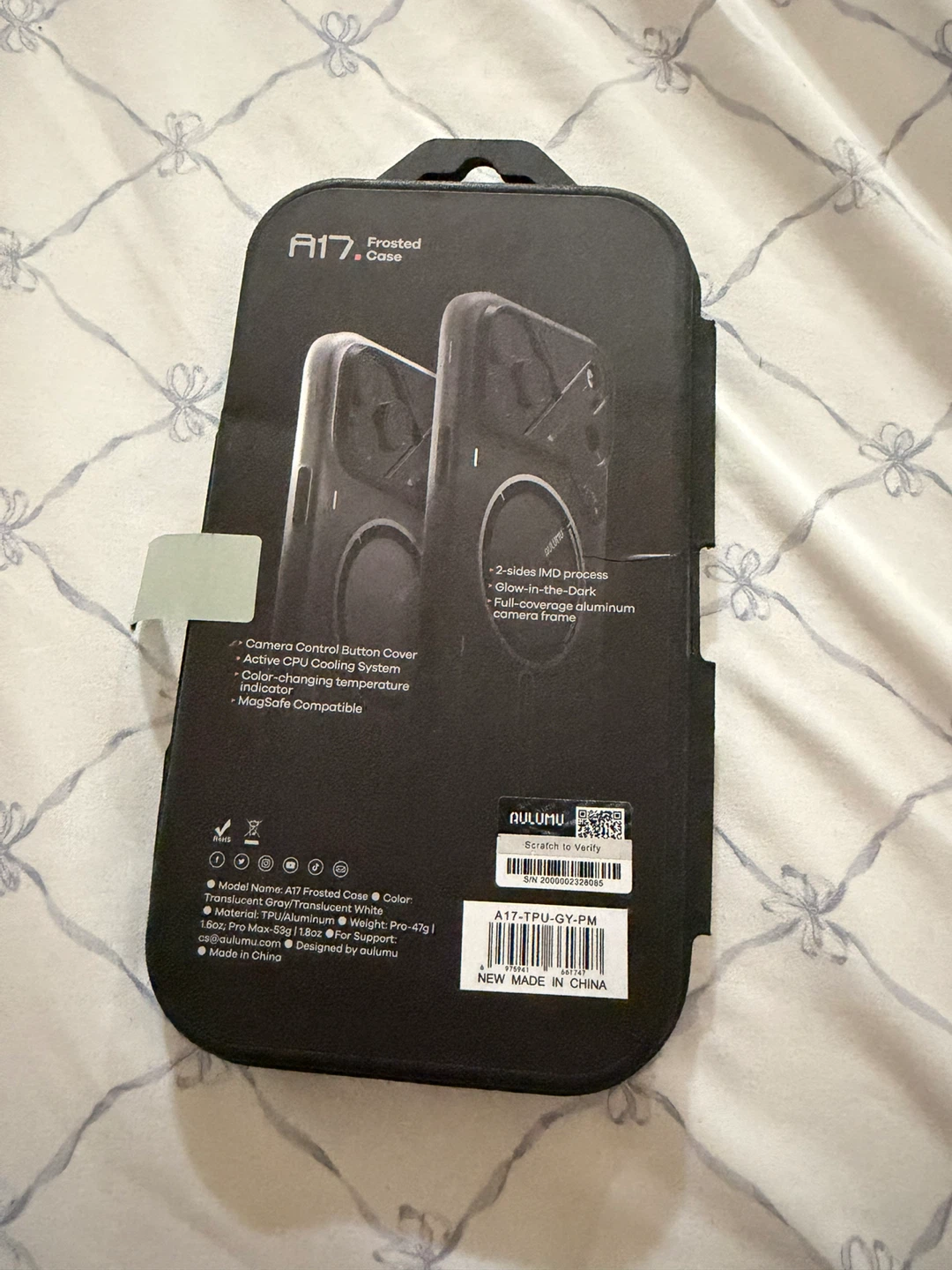 Aulumu A17 Frosted Case for iPhone 17 Pro Max