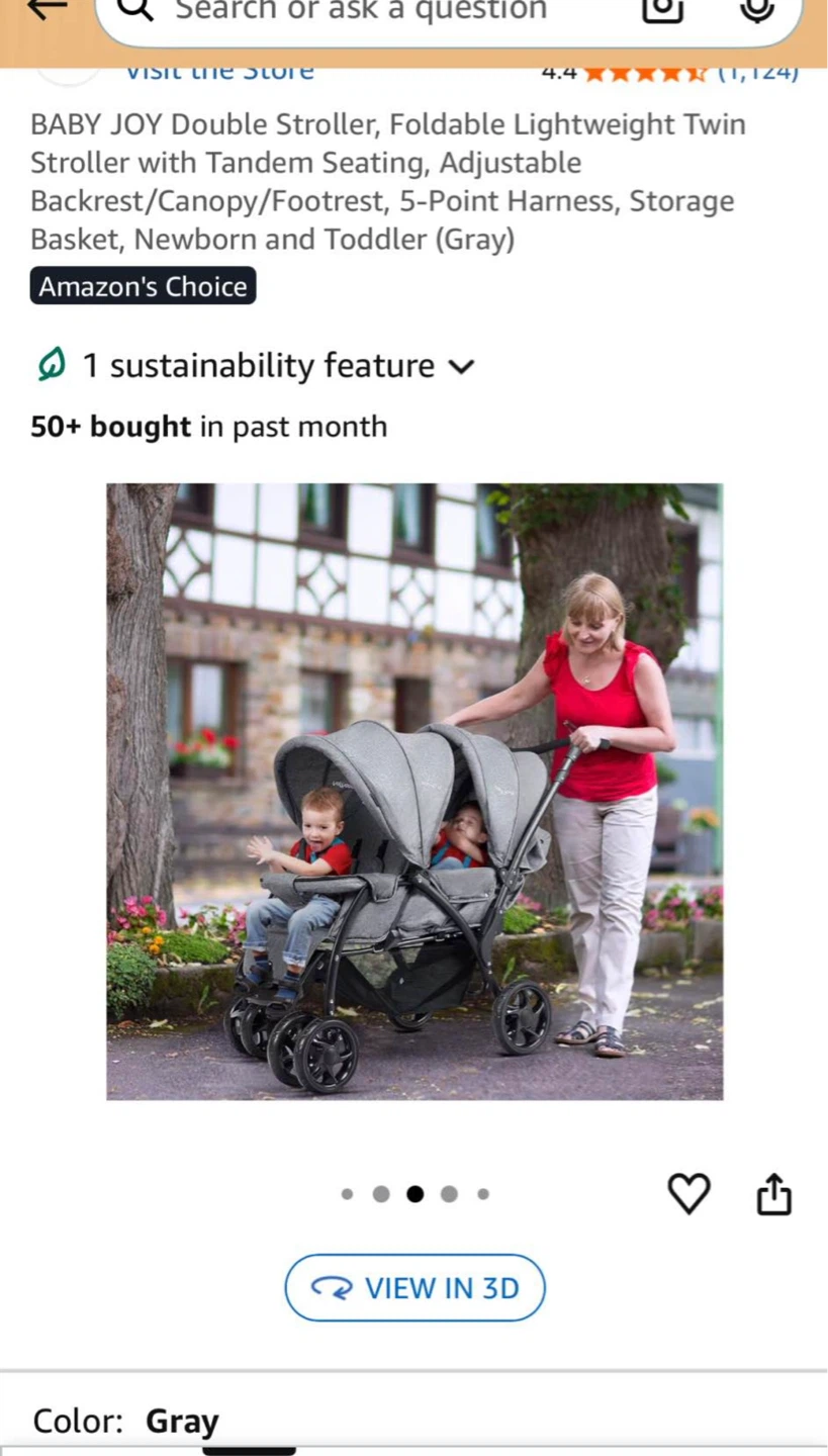 BABY JOY Double Stroller - photo 3