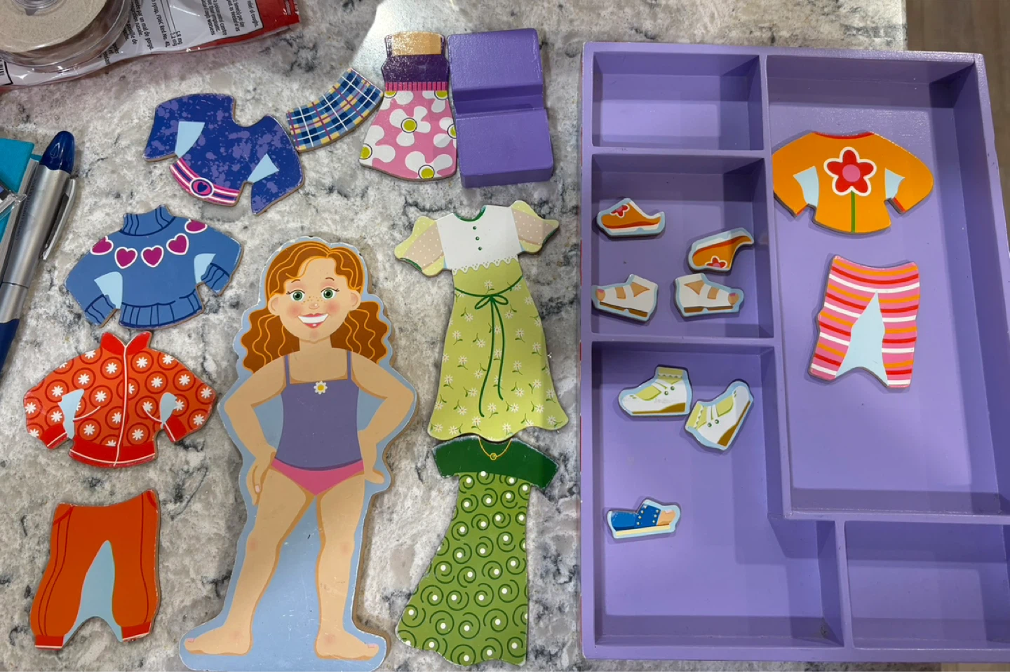 Magnetic Dress-Up Doll Toy with Accessories
