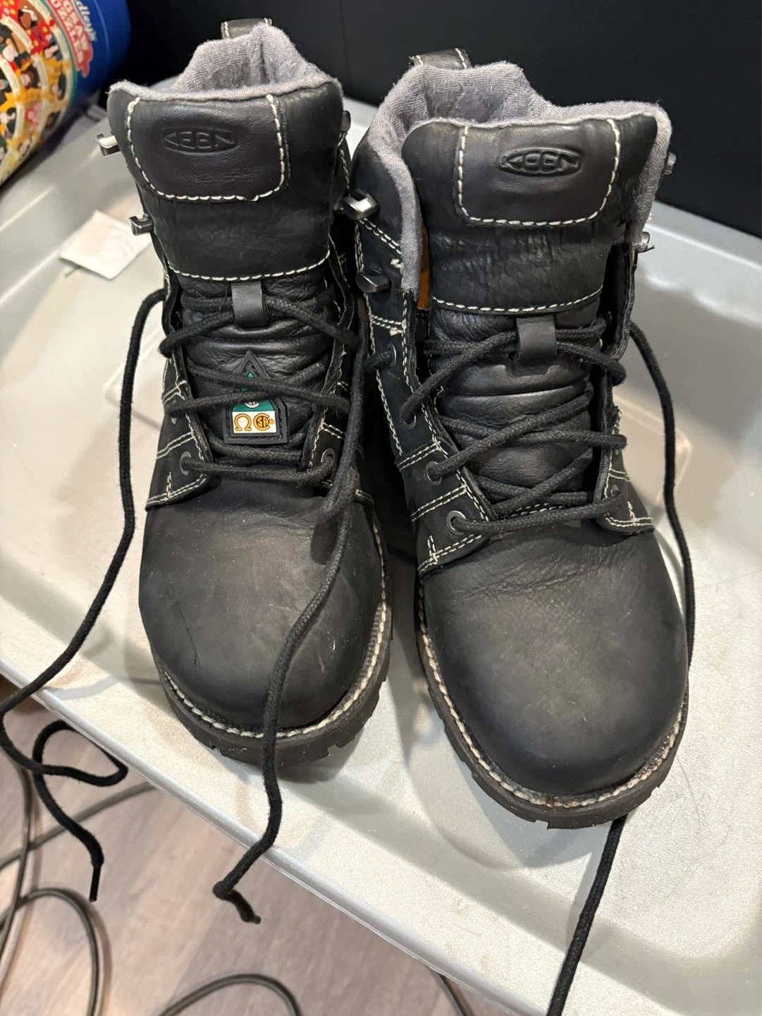 KEEN Work Boots - Black - Women's 6M (3.5 UK, 36 EU)