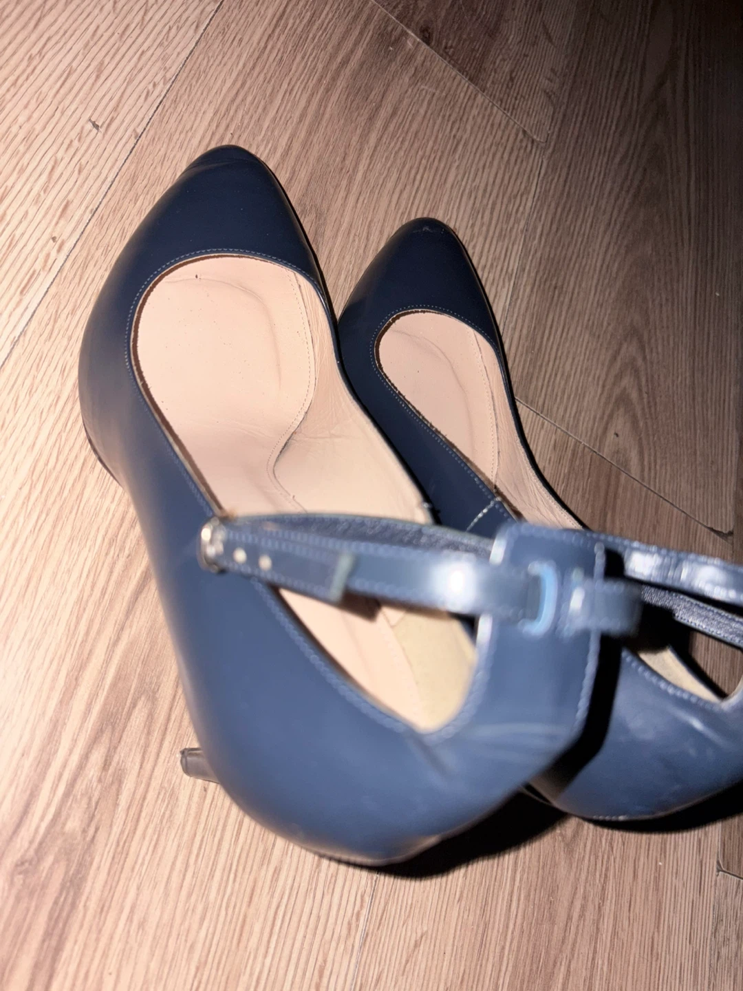 J. Crew Navy Blue Mary Jane Heels