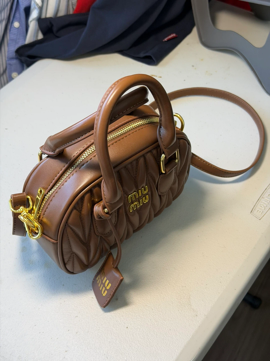 Miu Miu Quilted Leather Mini Bag - photo 2