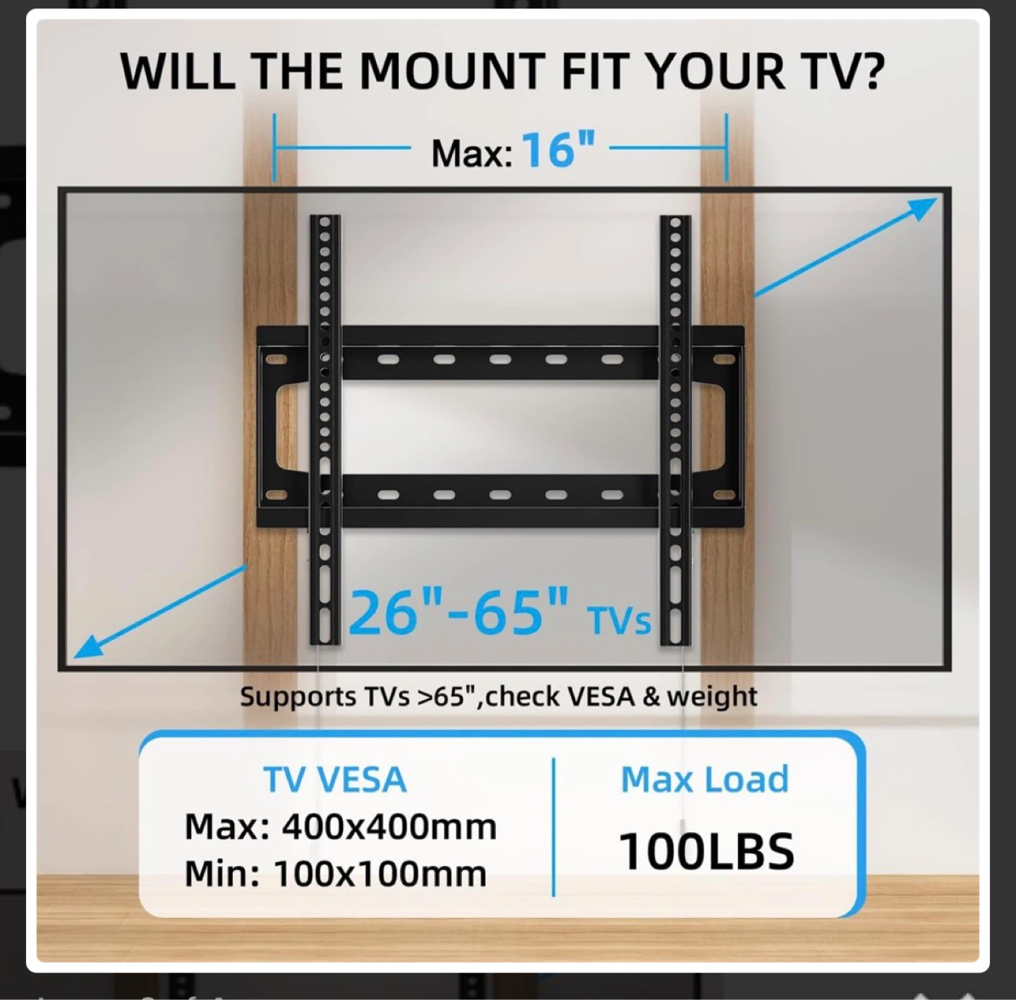 Low Profile TV Wall Mount - photo 2