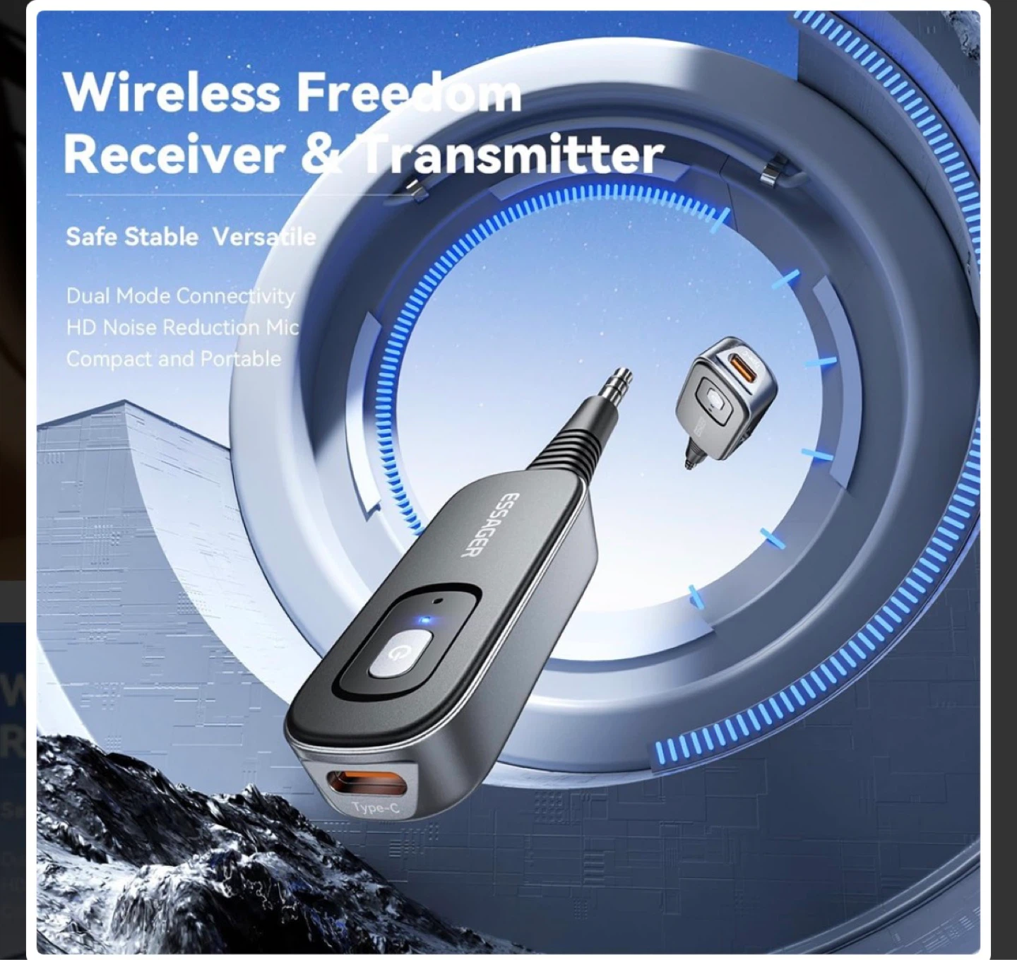 ESSAGER Wireless Audio Receiver & Transmitter - photo 3