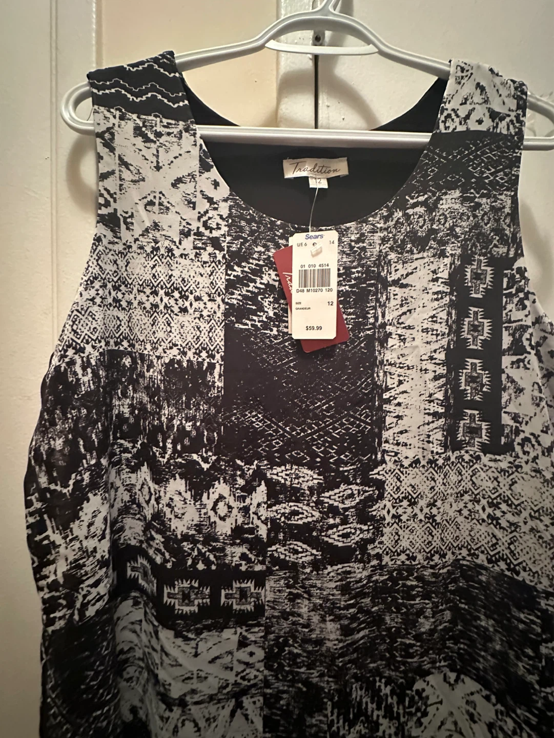 Tradition Women's Sleeveless Print Dress - Size 12 - photo 2