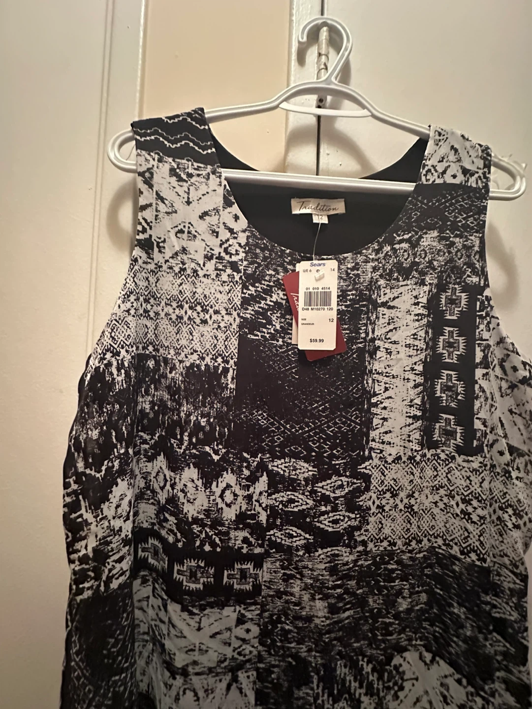 Tradition Women's Sleeveless Print Dress - Size 12 - photo 4