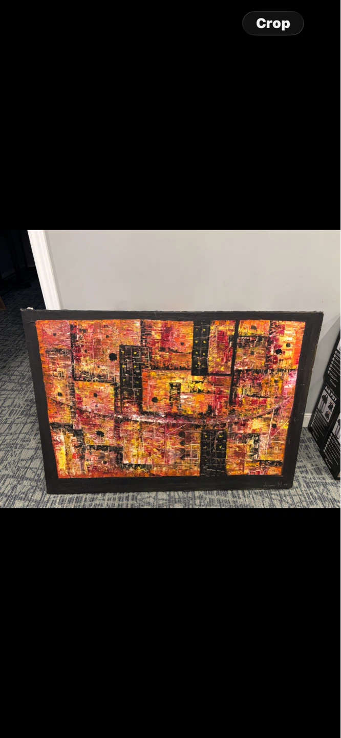 Abstract Cityscape Painting by J. Miro