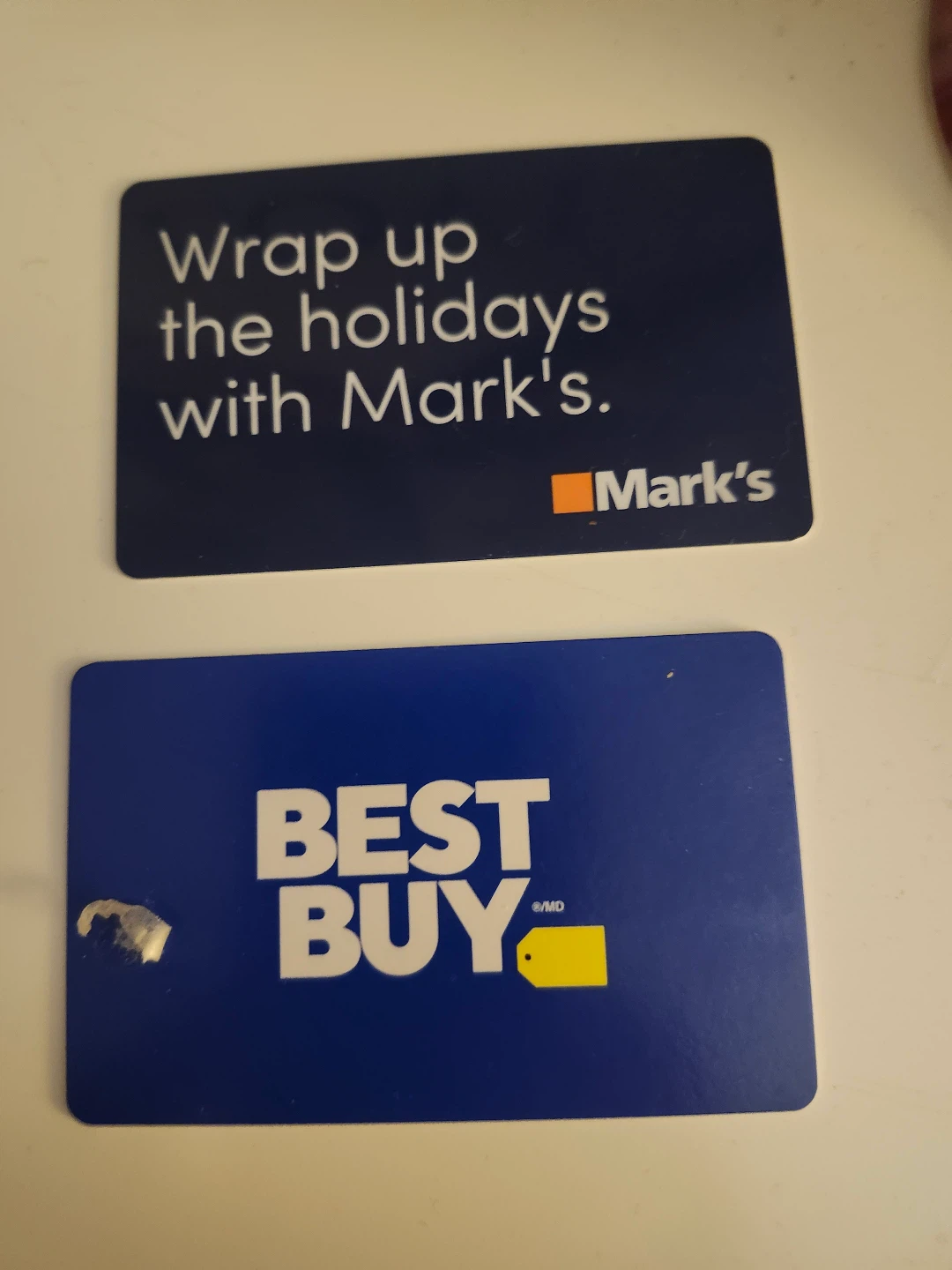 Mark's and Best Buy Gift Card