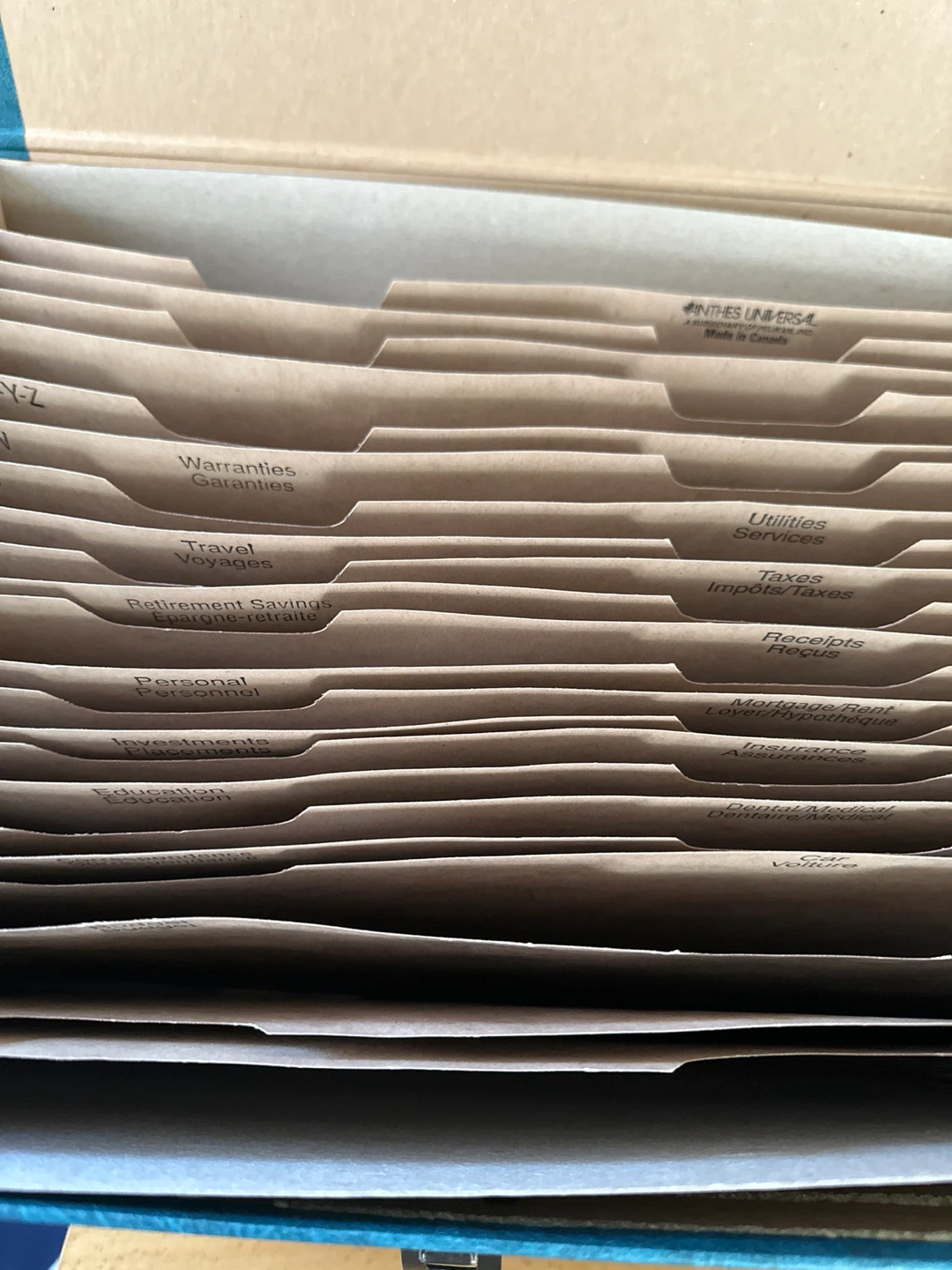 Two Portable Filing Boxes with Dividers - photo 3