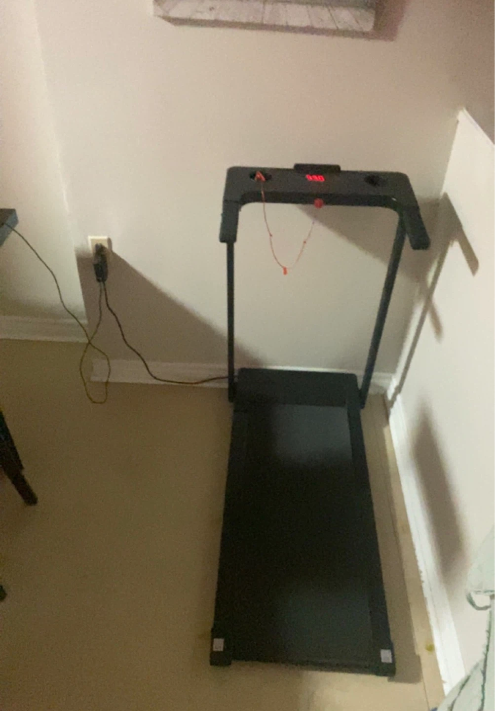 Black Folding Treadmill