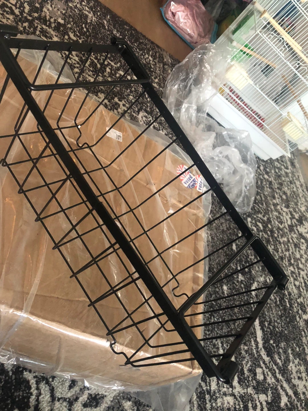 Black Metal 4 pieces Wire Storage Baskets (Set of 6) - photo 3