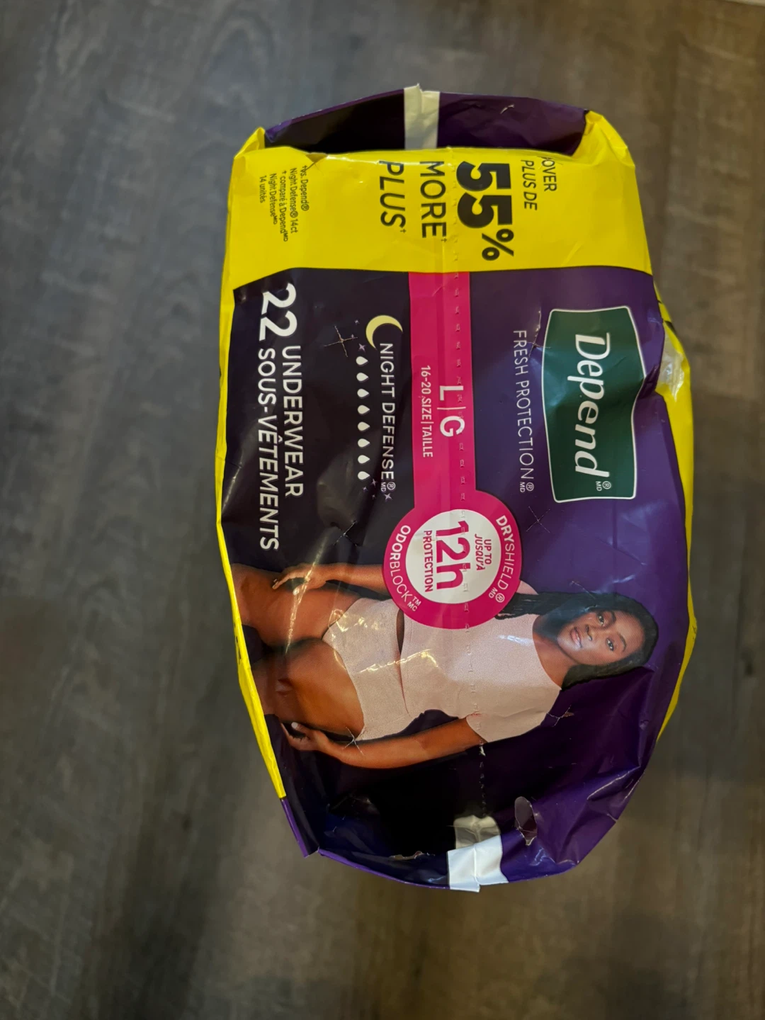 Women’s Depends Night Defence Incontinence Underwear - photo 2
