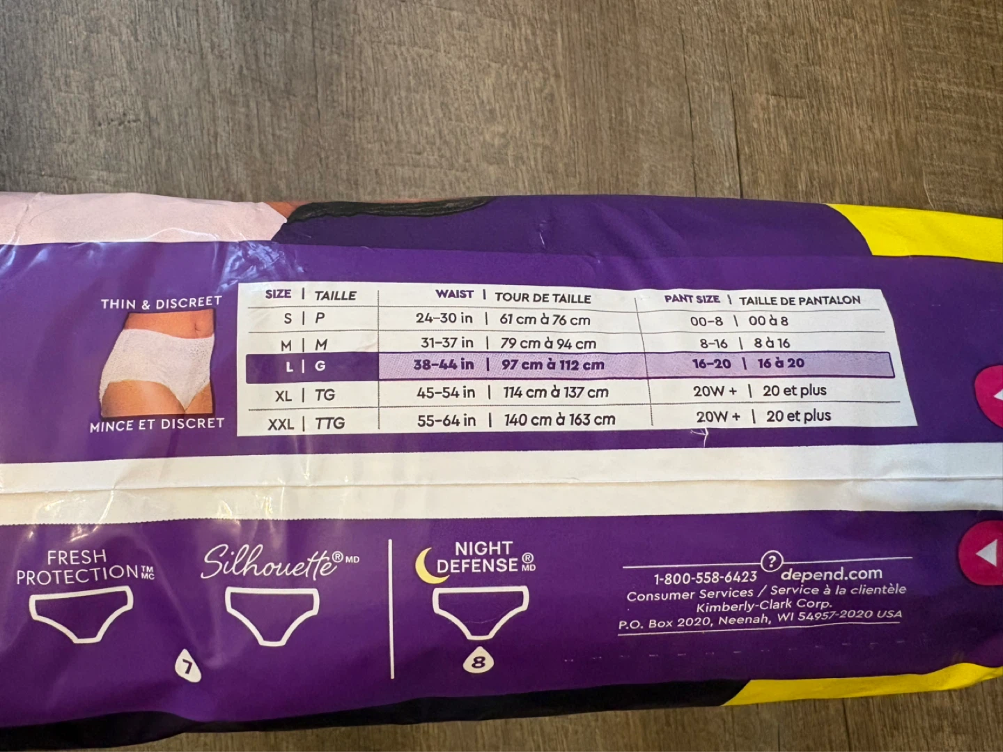 Women’s Depends Night Defence Incontinence Underwear - photo 3