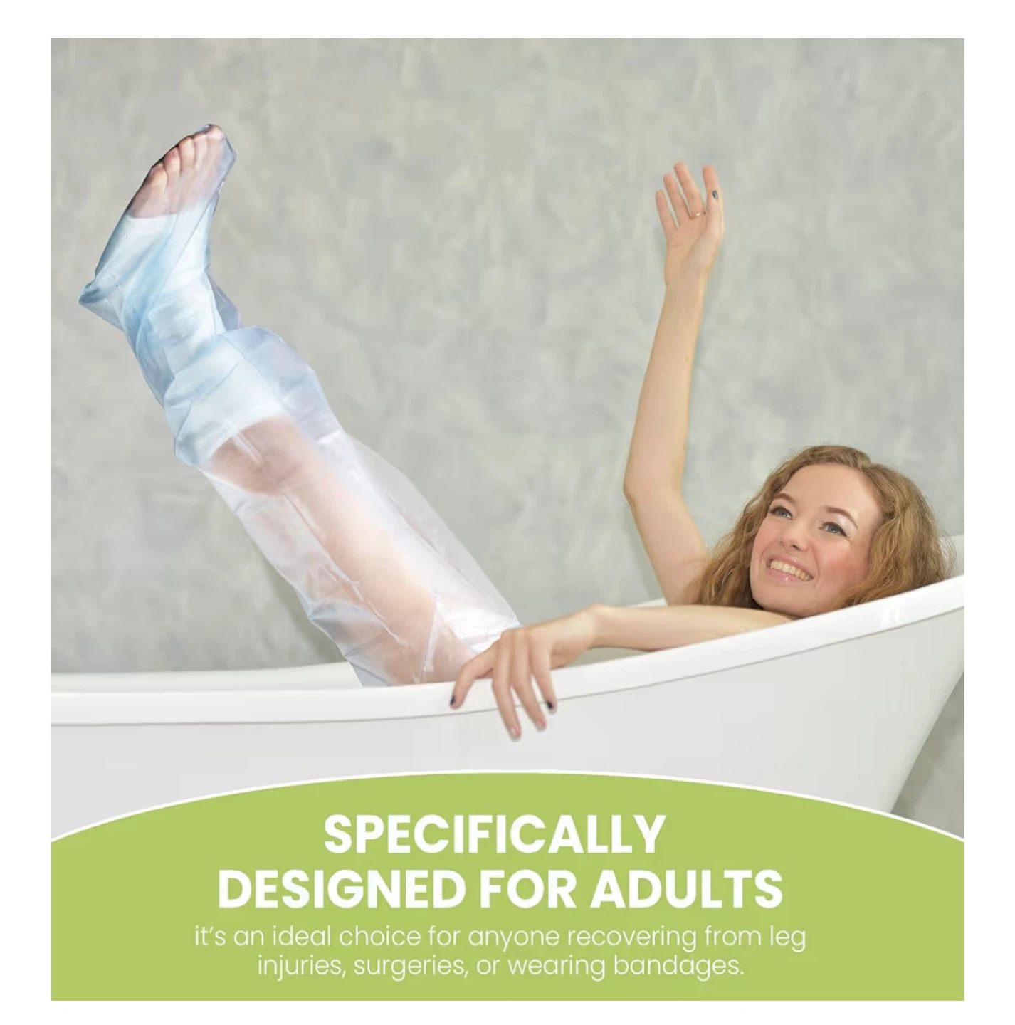 SealCuff Waterproof Cast & Bandage Protector - Adult Long Leg - photo 5