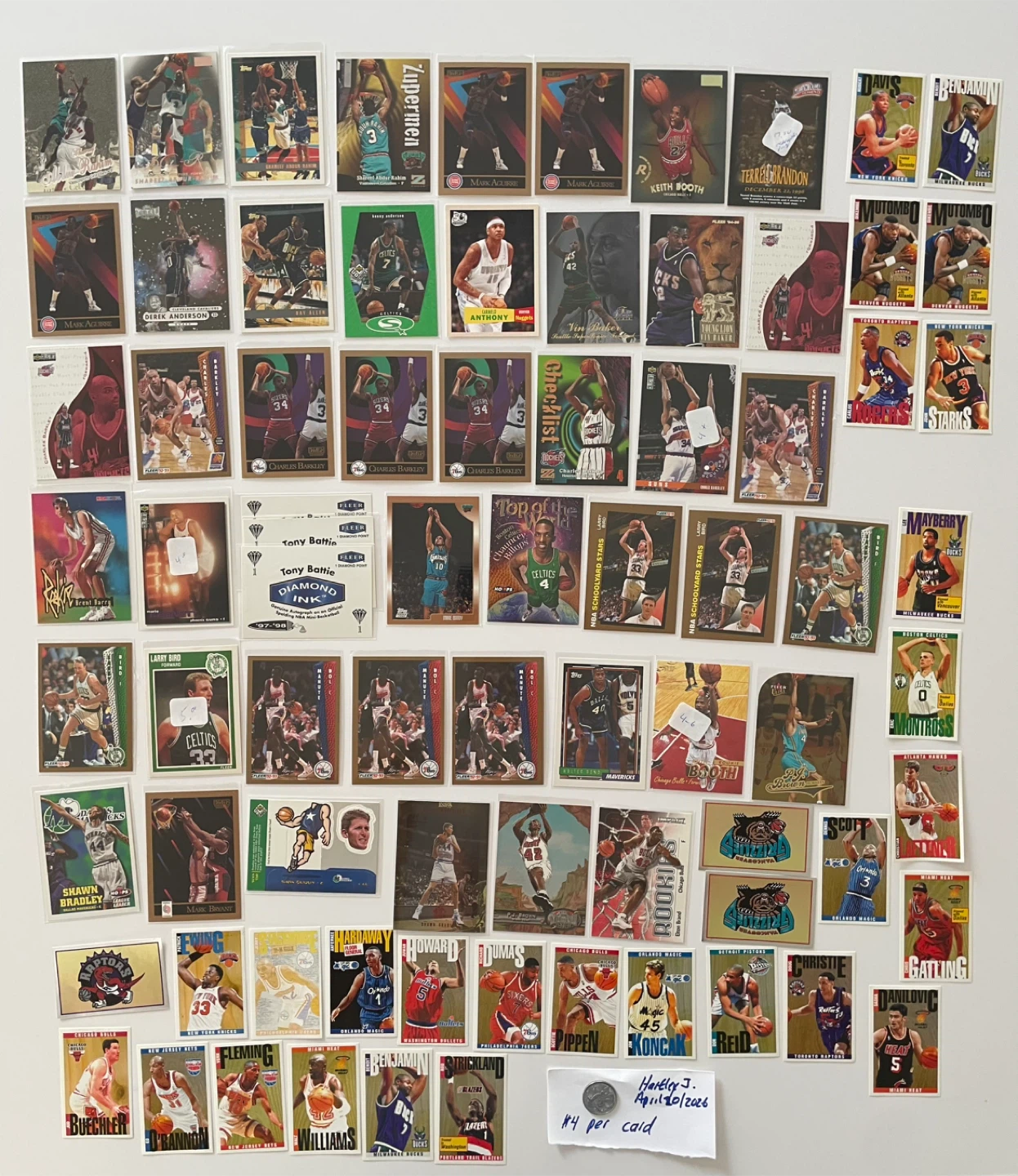 Vintage  NBA Basketball Cards
