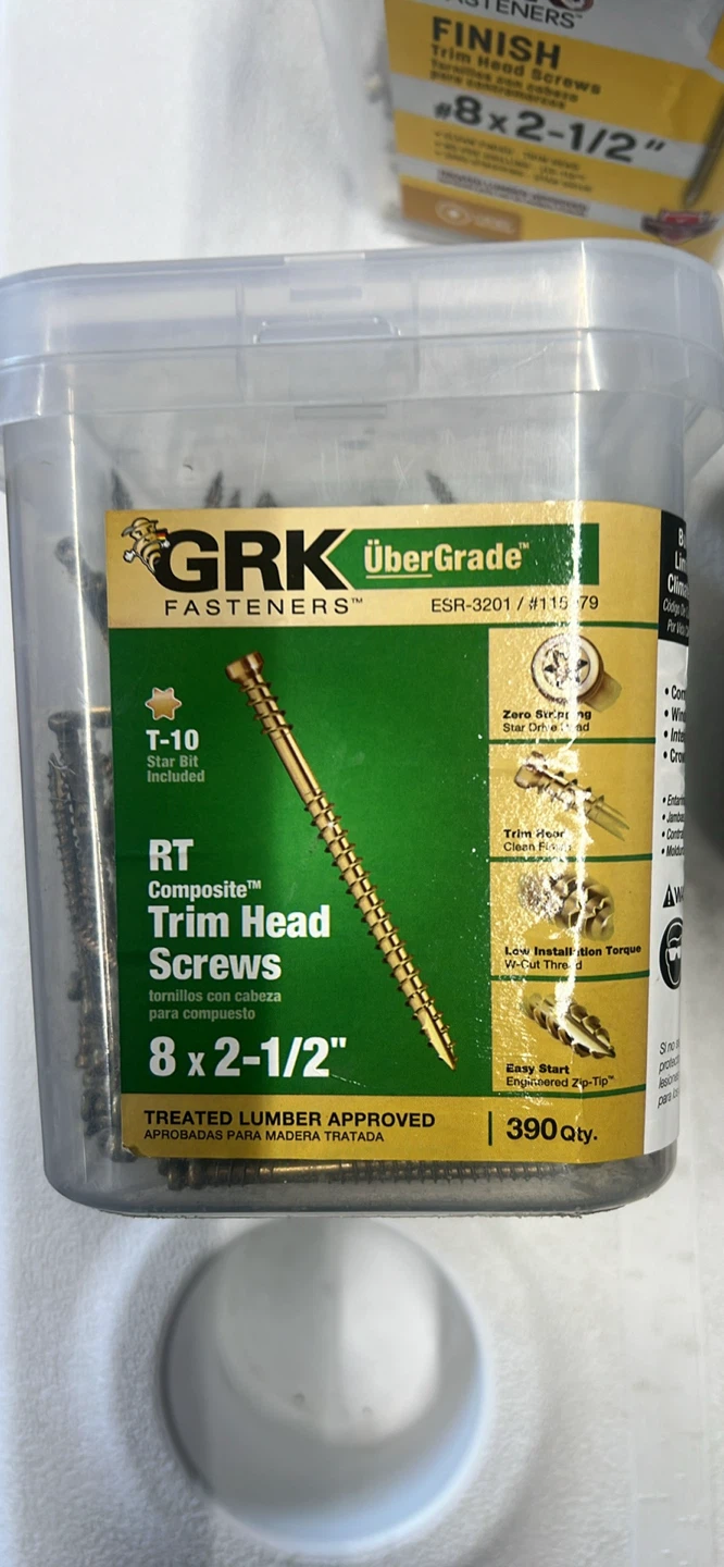 GRK Fasteners RT Composite Trim Head Screws, 8 x 2-1/2" - photo 5
