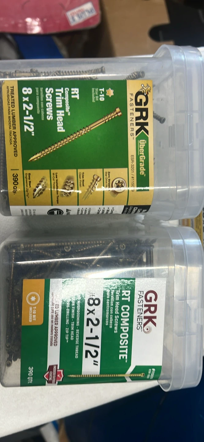 GRK Fasteners RT Composite Trim Head Screws, 8 x 2-1/2" - photo 2