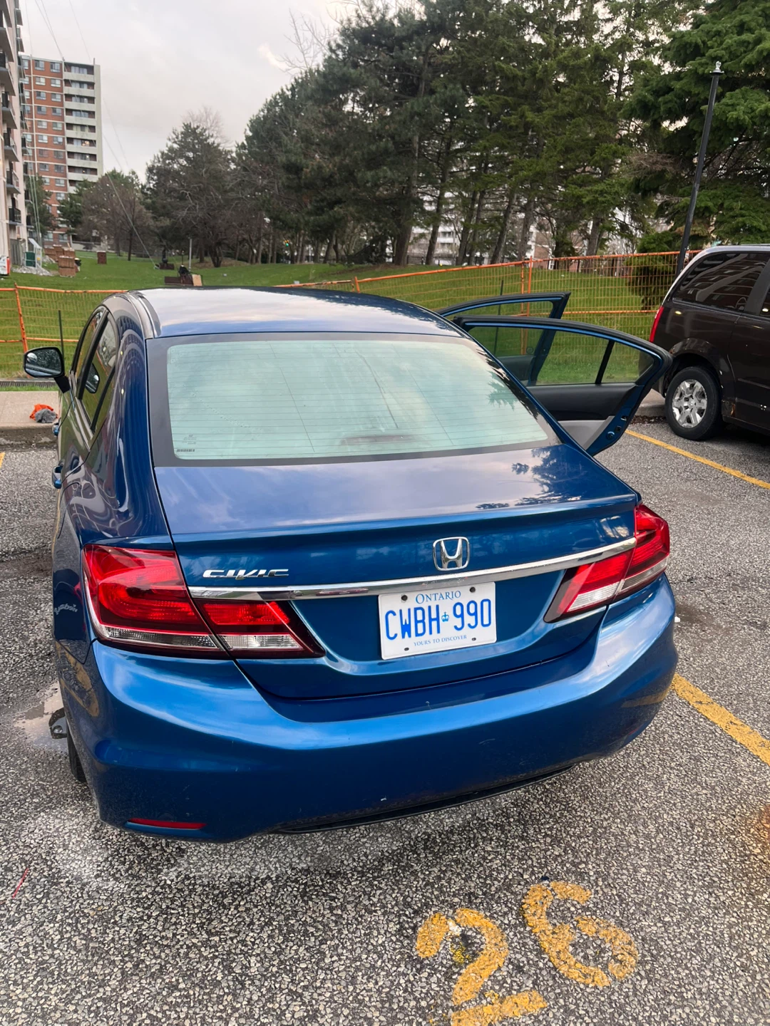 Blue Honda Civic Sedan - photo 4