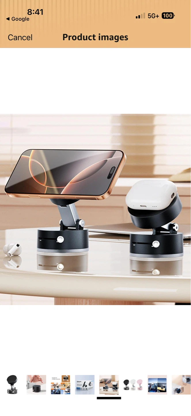 Vacuum suction phone Holder - photo 4