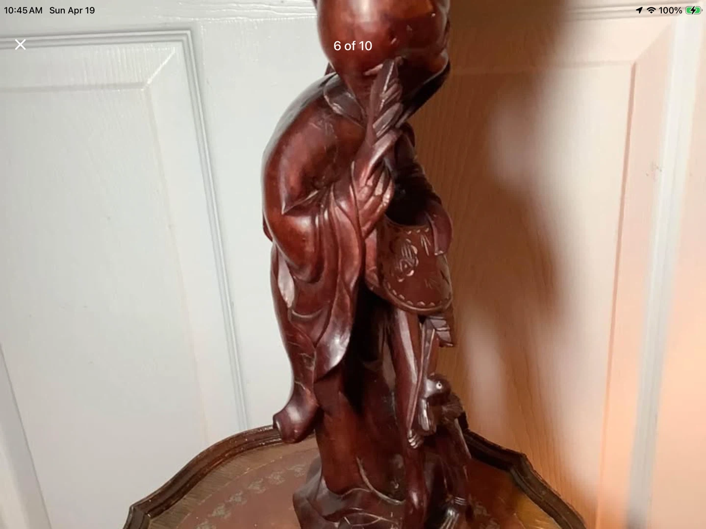 Ant Rosewood Statue of Shou Lao The Chinese God of Longevity 🐞 - photo 5