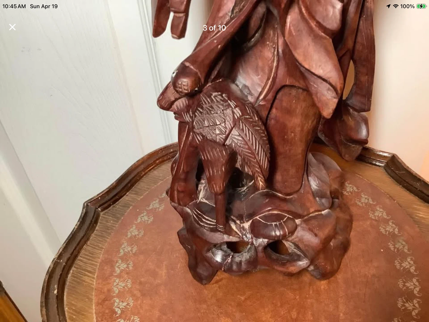 Ant Rosewood Statue of Shou Lao The Chinese God of Longevity 🐞 - photo 3