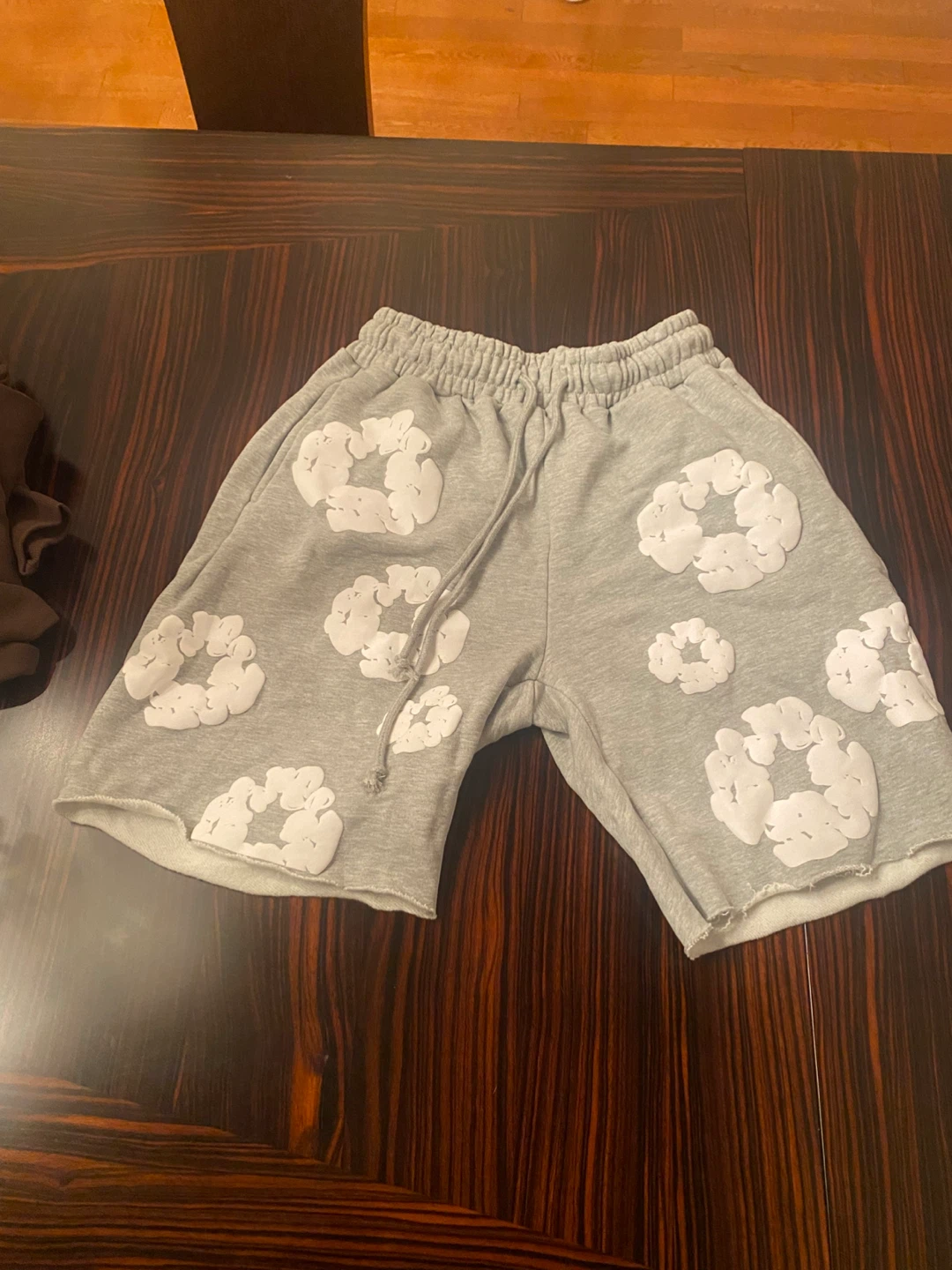 Denim tears Grey Cloud Print Sweat Shorts