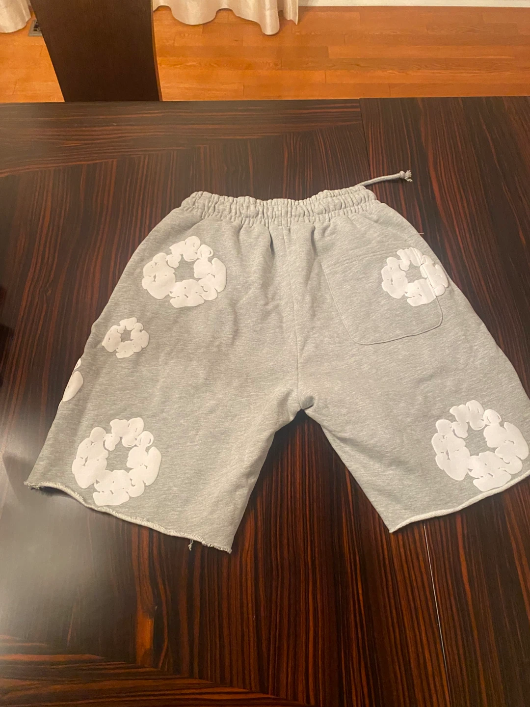 Denim tears Grey Cloud Print Sweat Shorts - photo 3
