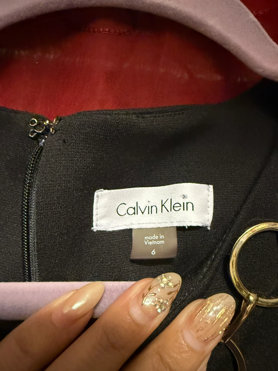 Calvin Klein Black Sheath Dress Size 6 - photo 2