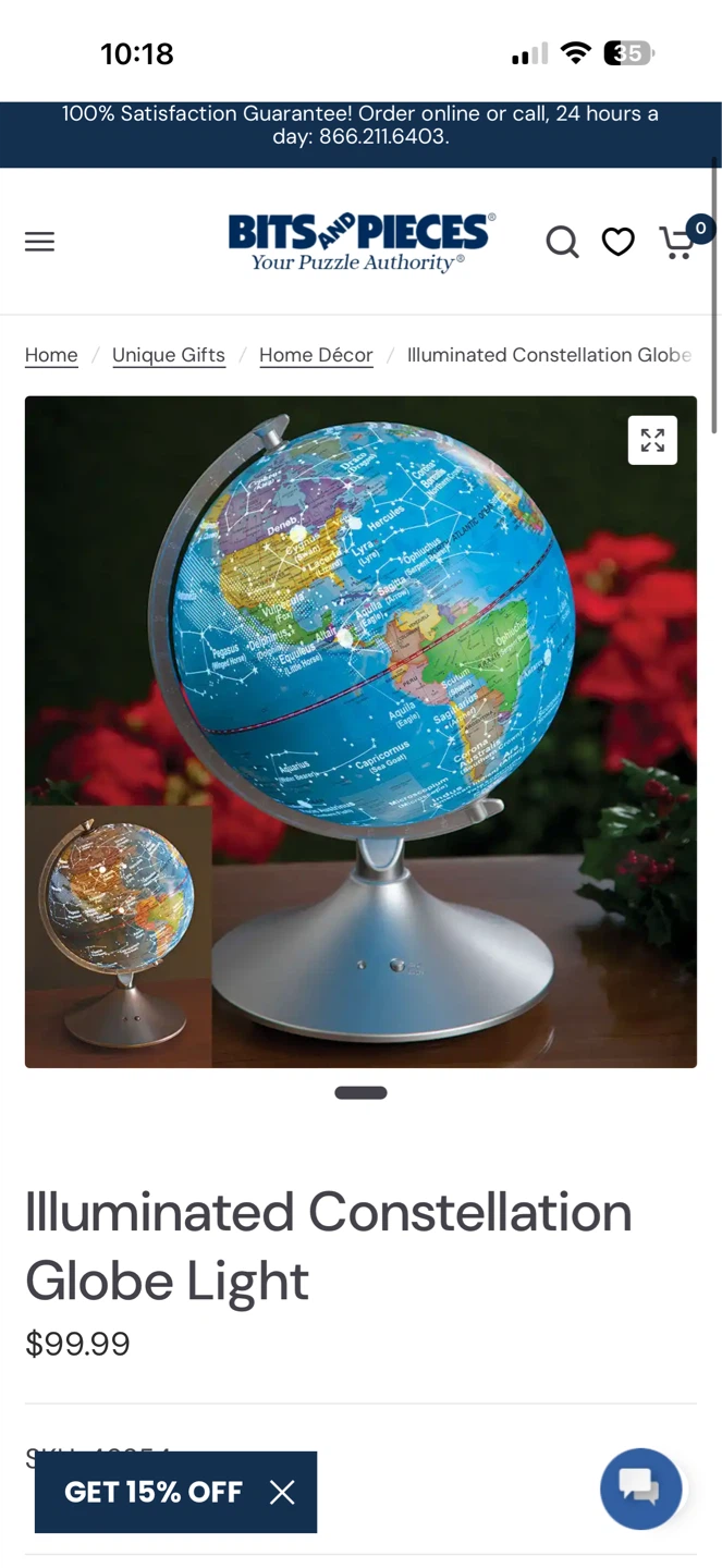 Night lamp Illuminated Constellation Globe Light