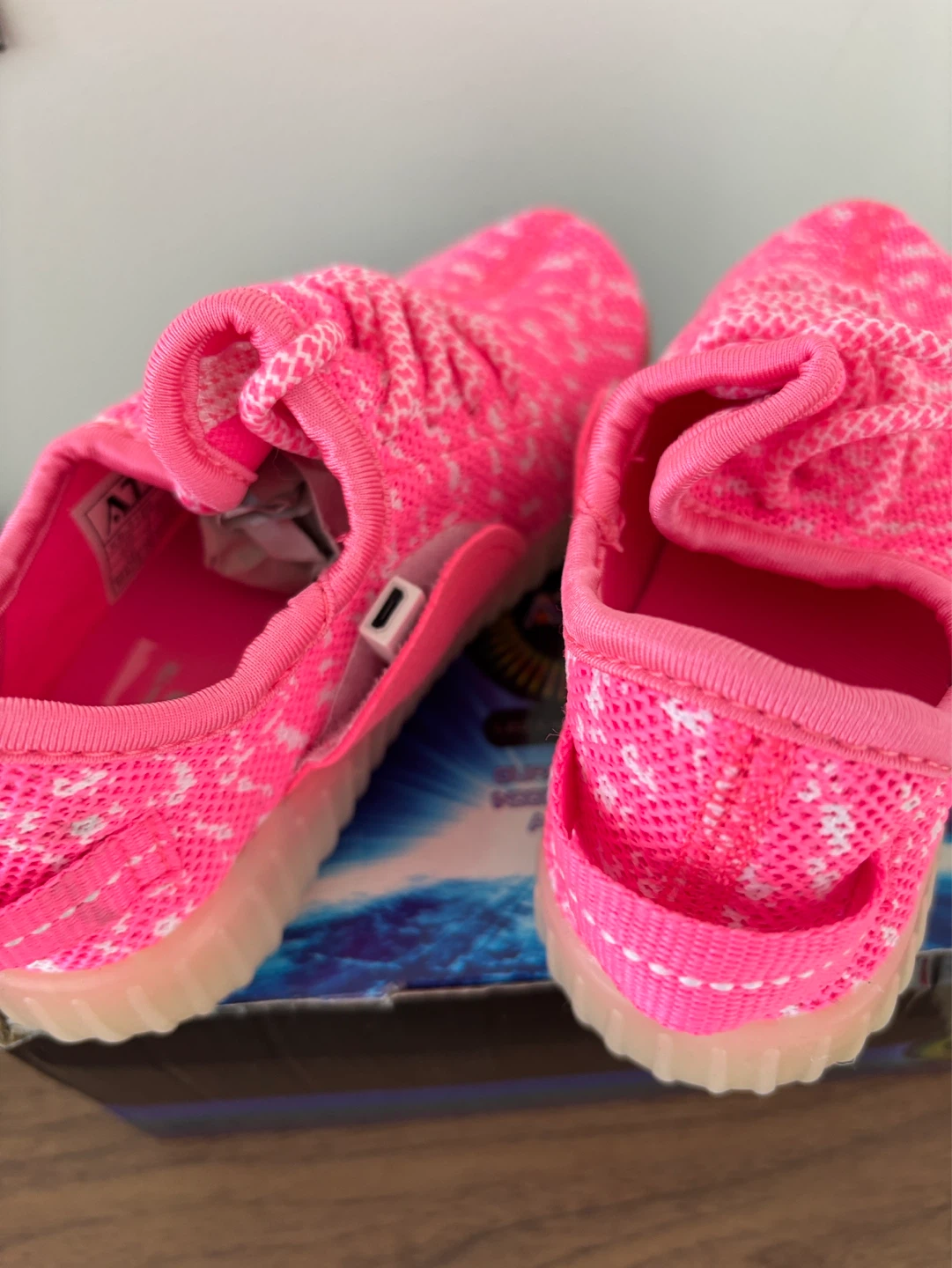 Kids ATS LED Light Glow Shoes - Pink, US Size 10 - photo 3