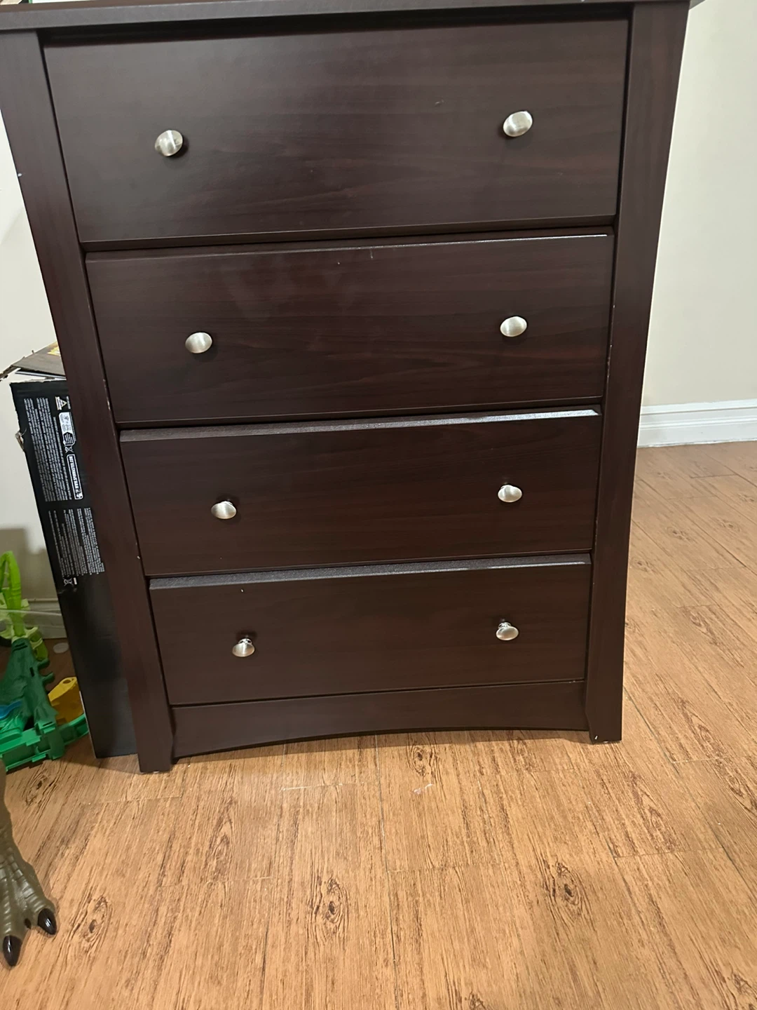 Dark Brown 4-Drawer Dresser - photo 2