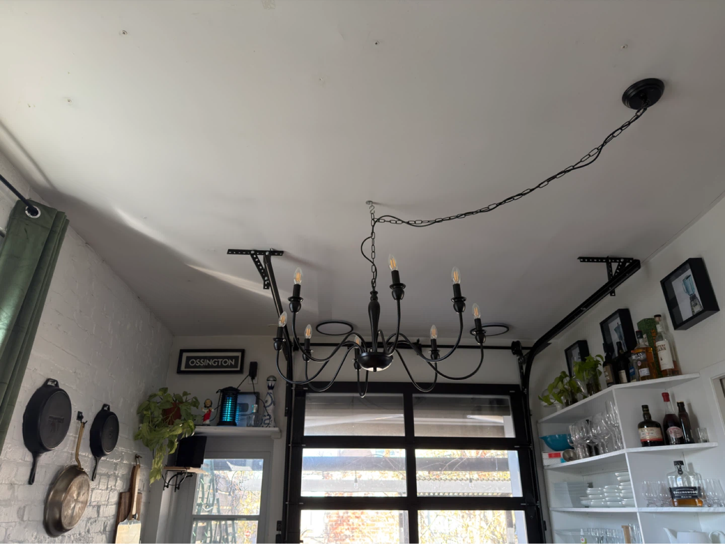 Black 8-Light Chandelier - photo 2