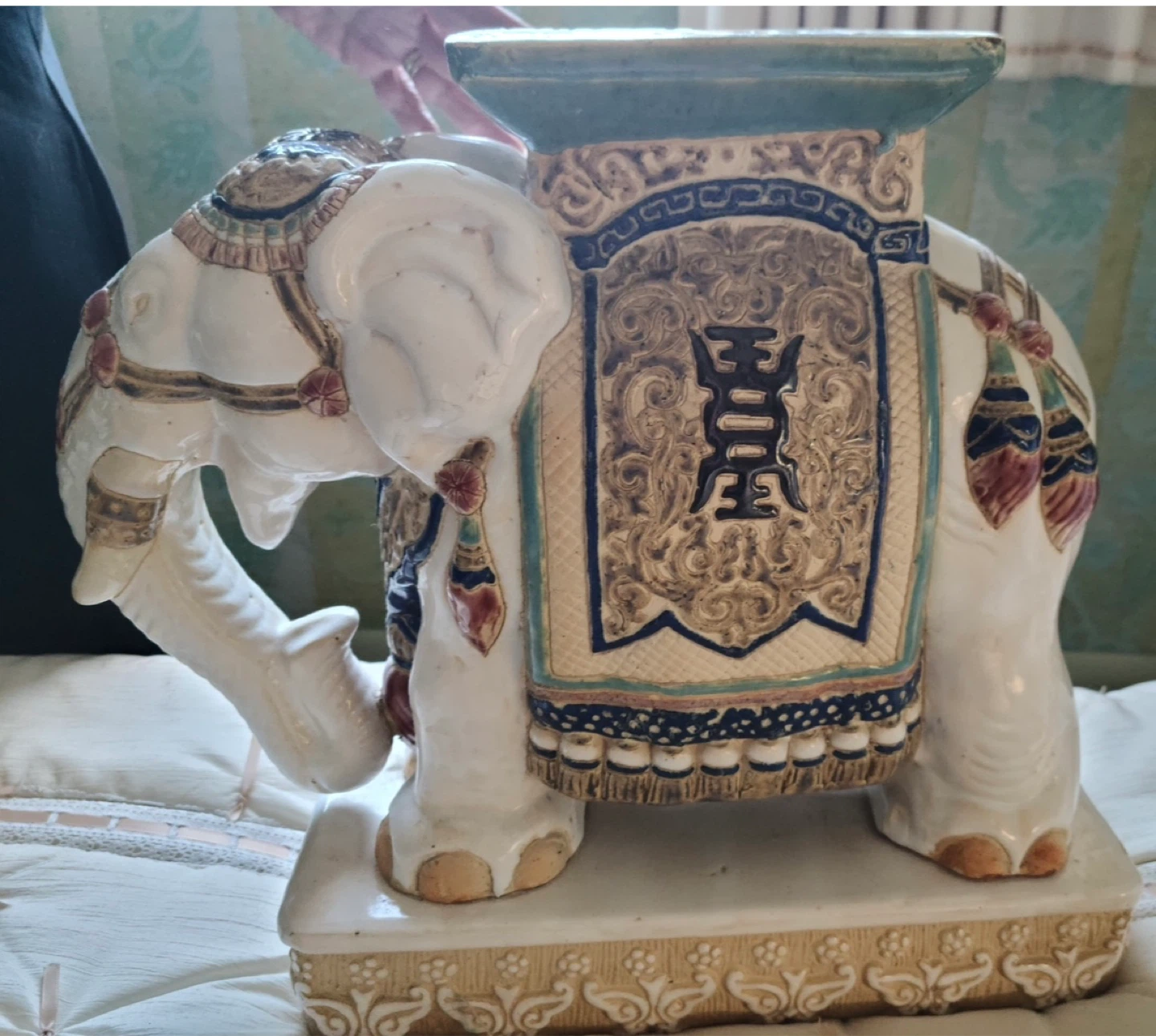 Elephant Garden Stool Ceramic