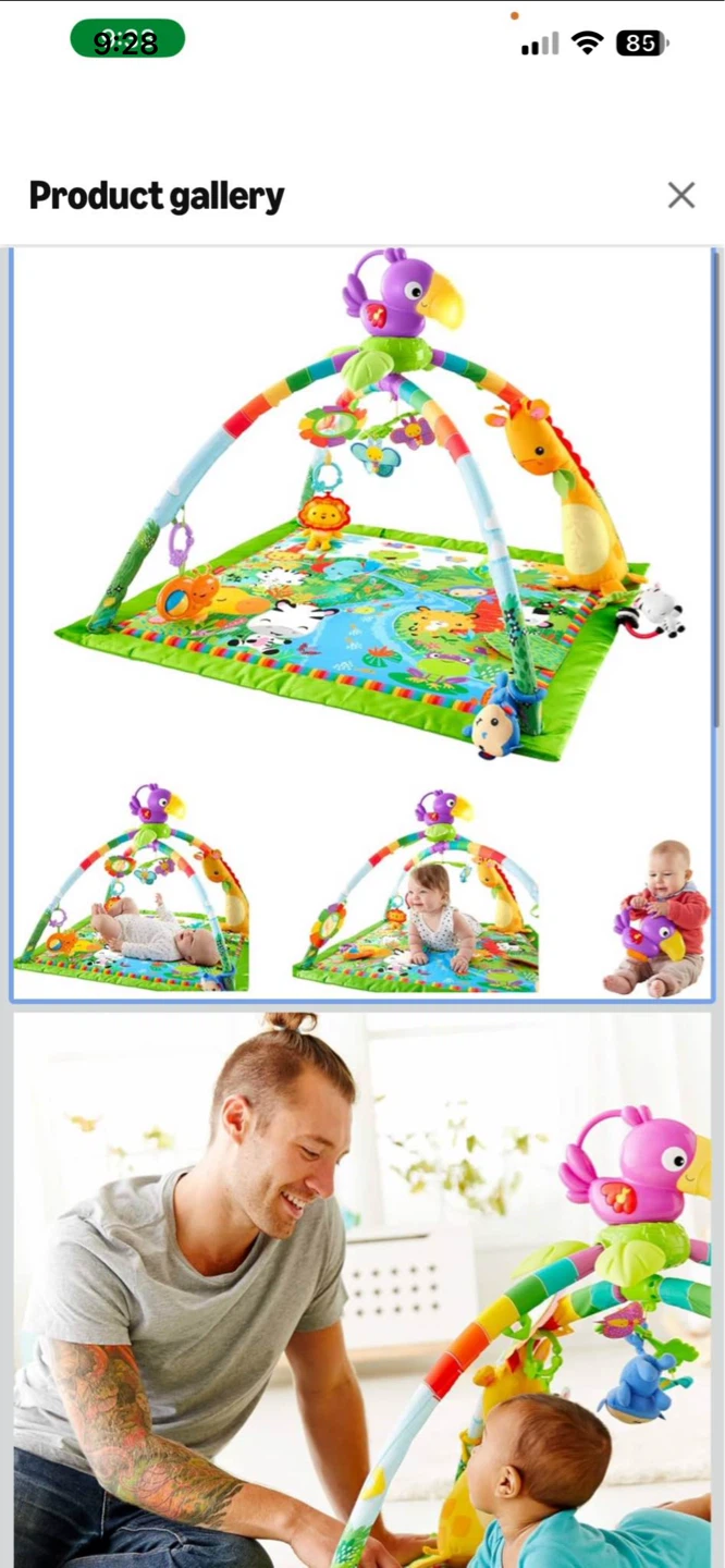 Fisher-Price Rainforest Music & Lights Deluxe Gym