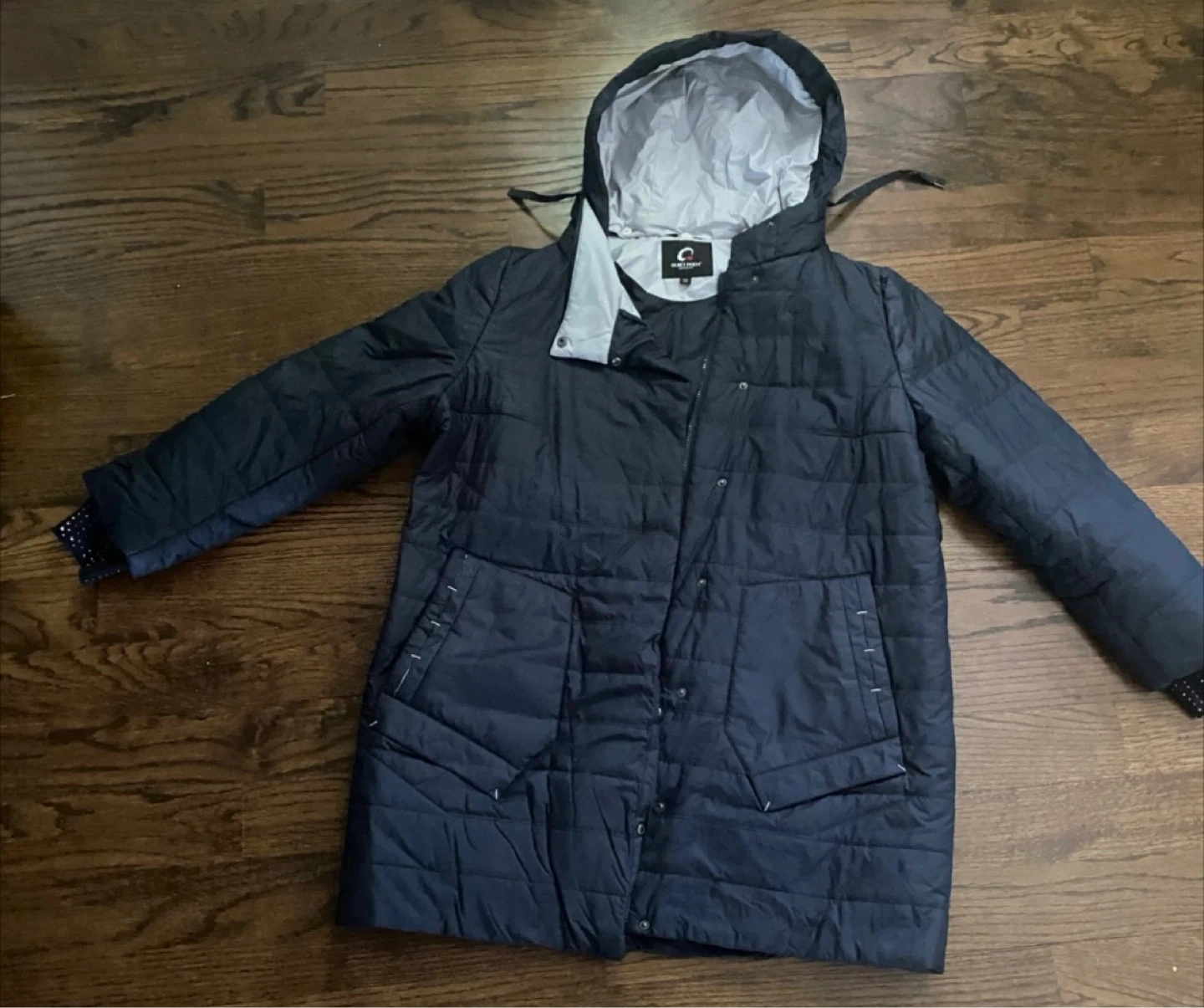 Quiet Poem Navy Blue Puffer Coat - Size X-LARGE (58
