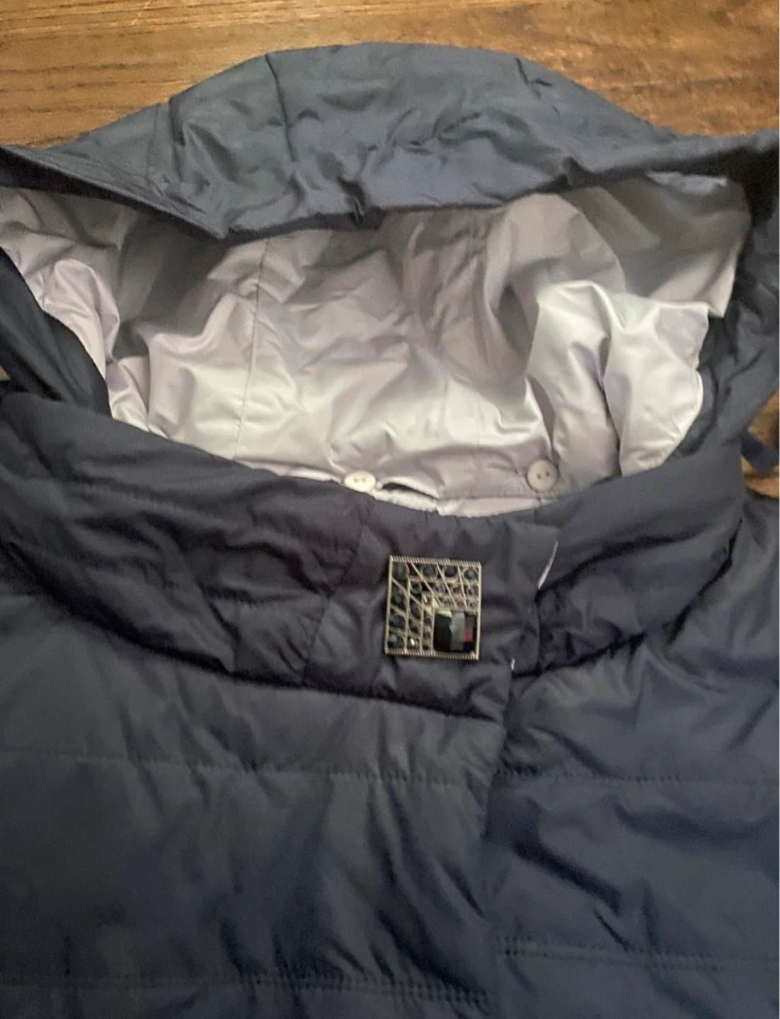 Quiet Poem Navy Blue Puffer Coat - Size X-LARGE (58 - photo 4