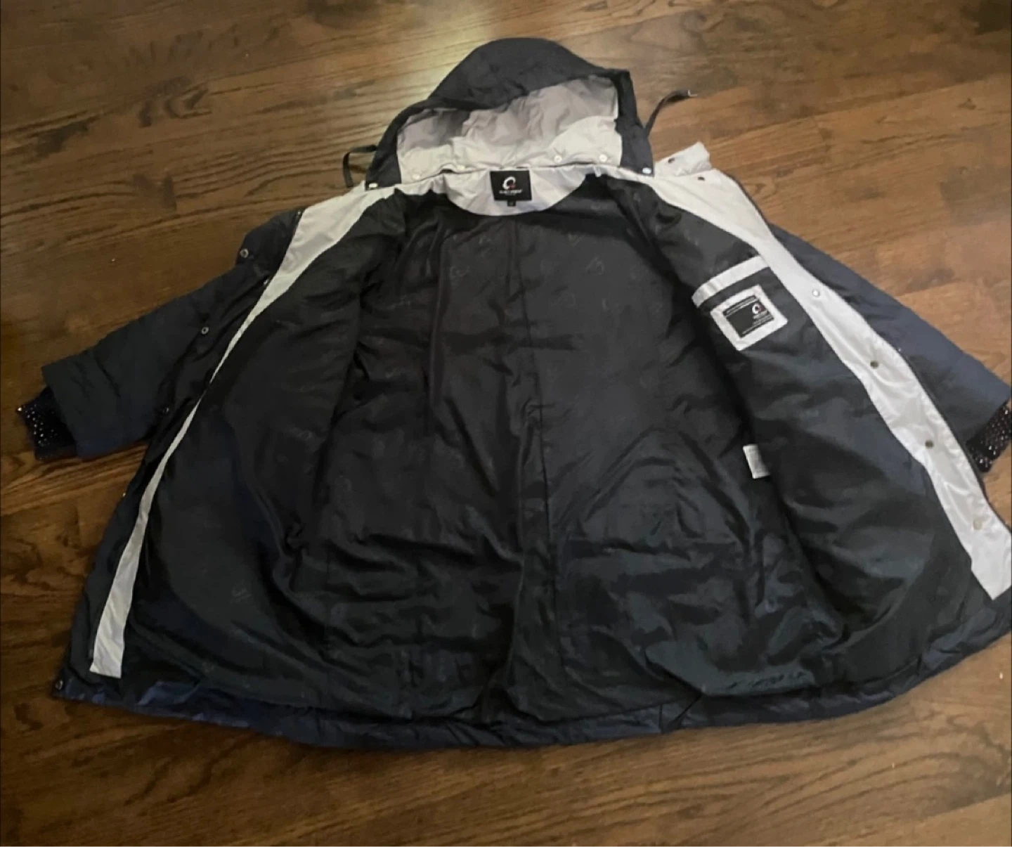 Quiet Poem Navy Blue Puffer Coat - Size X-LARGE (58 - photo 2