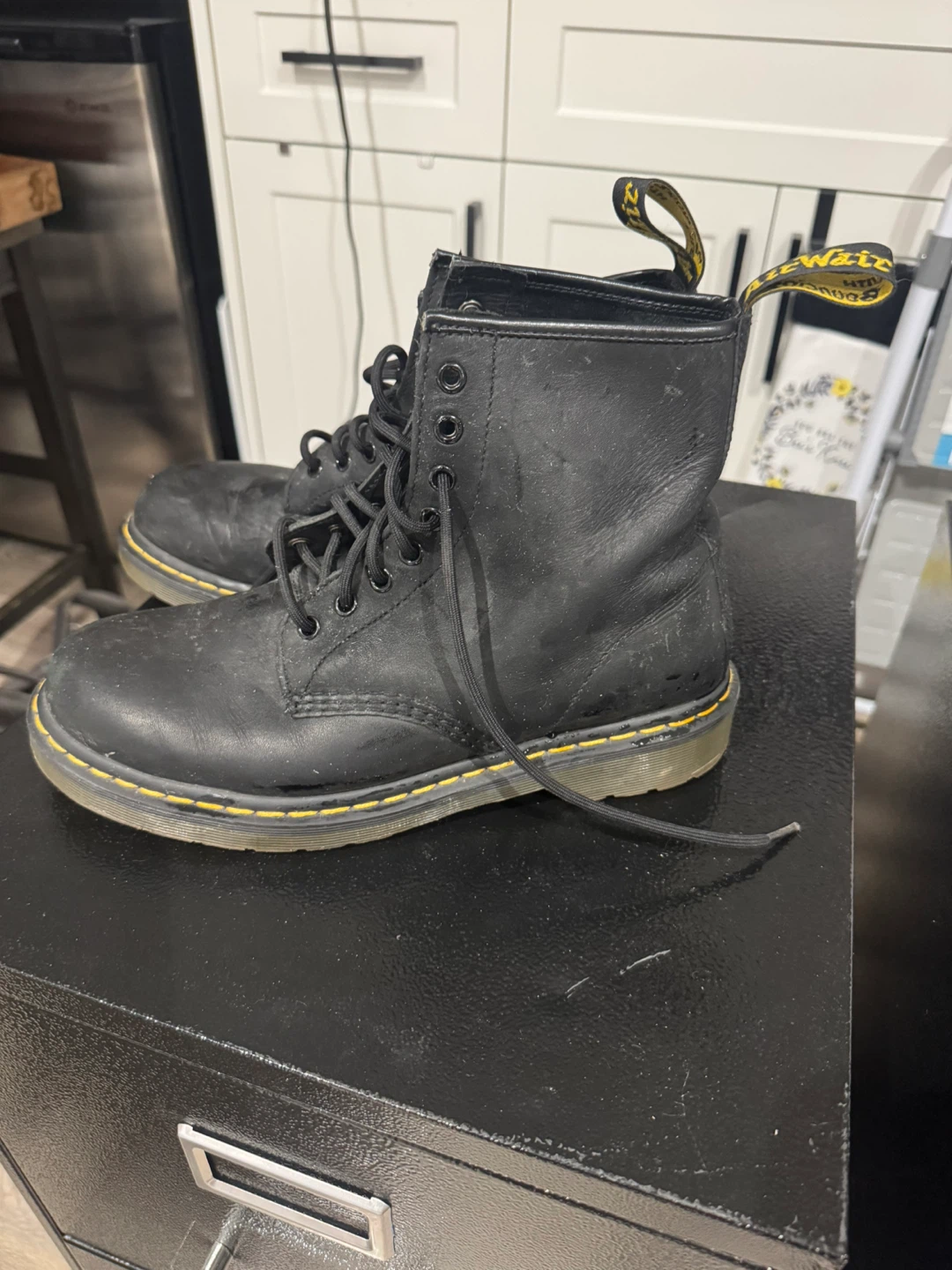 Dr. Martens Black Leather Boots