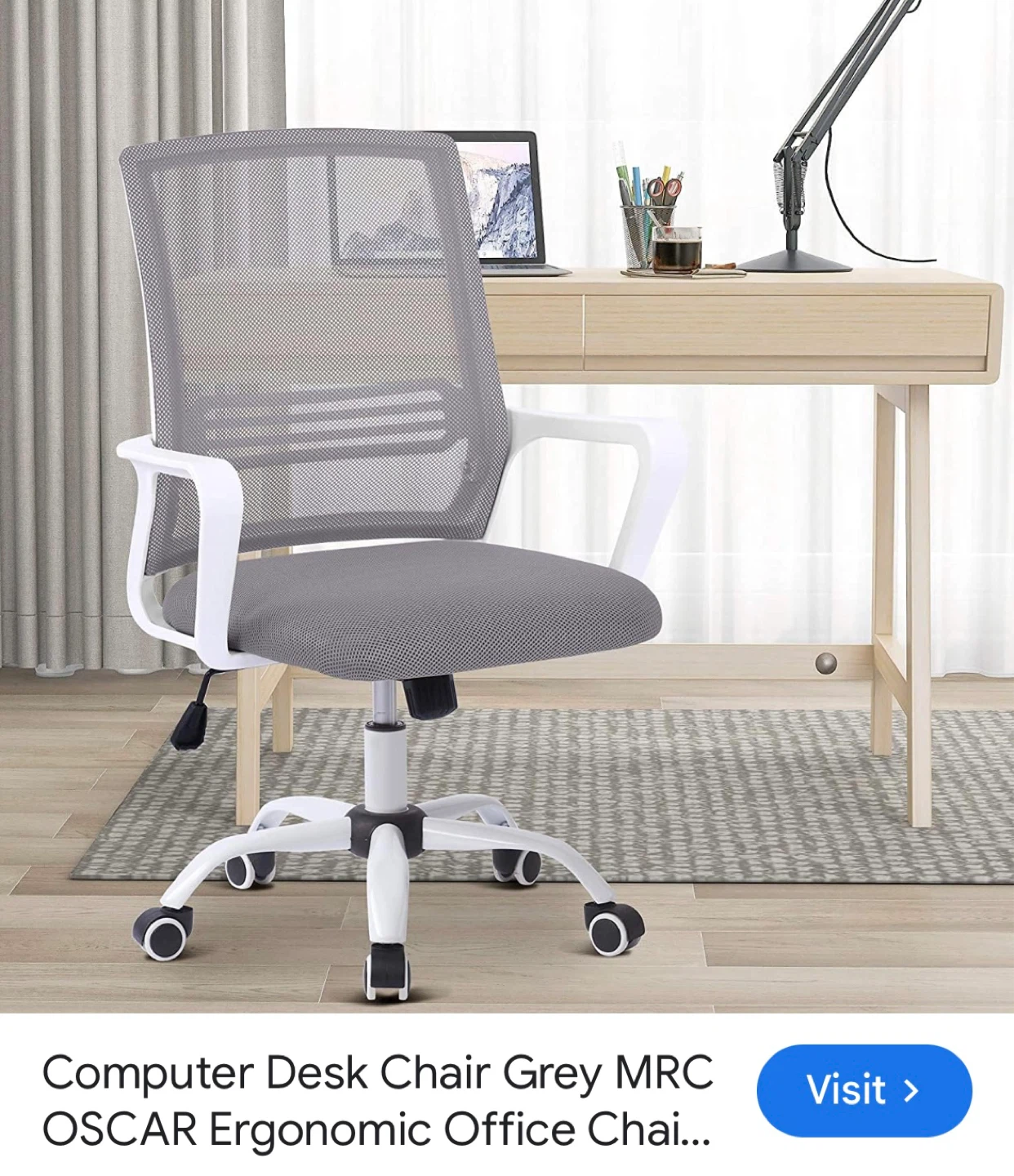 Grey Ergonomic Office Chair