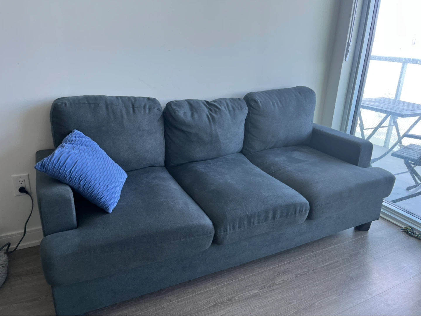 Grey 3-Seater Sofa - photo 3
