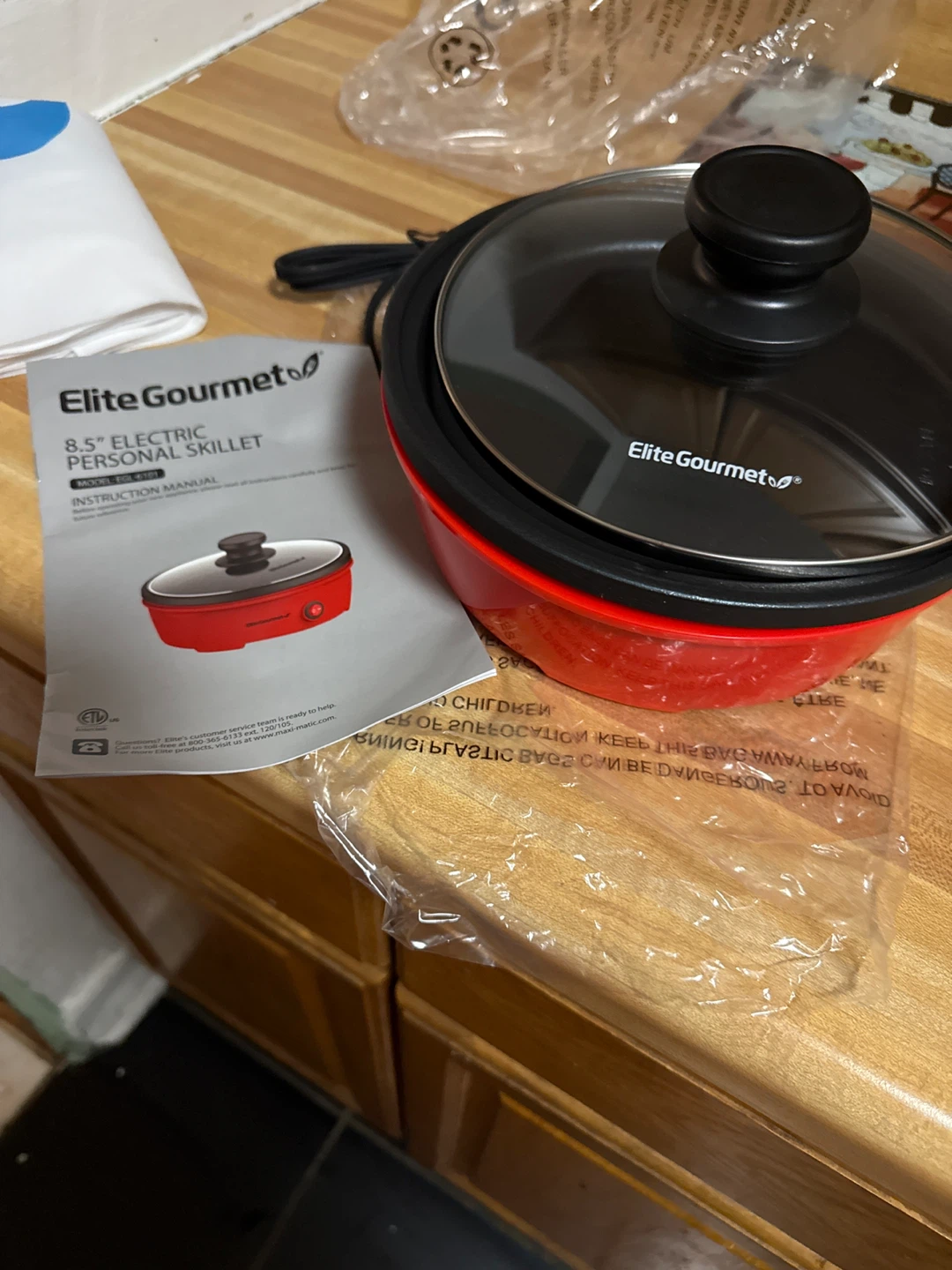 Elite Gourmet 8.5" Electric Personal Skillet