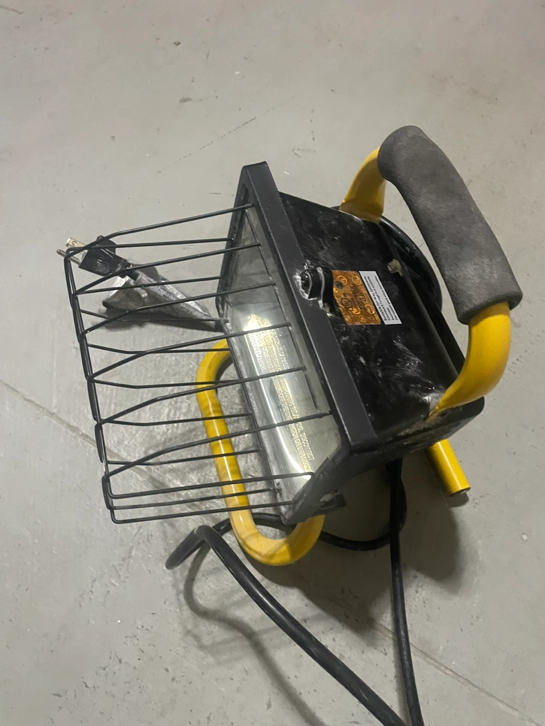 Yellow Halogen Work Light - photo 2