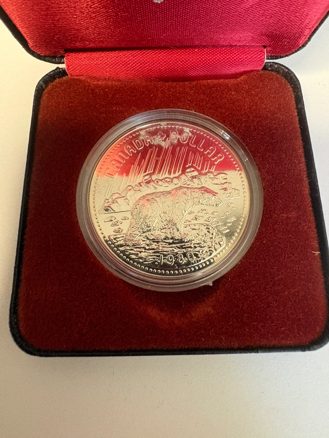 1980 Canada Dollar Coin - 100th Anniversary Artic Territories - photo 2
