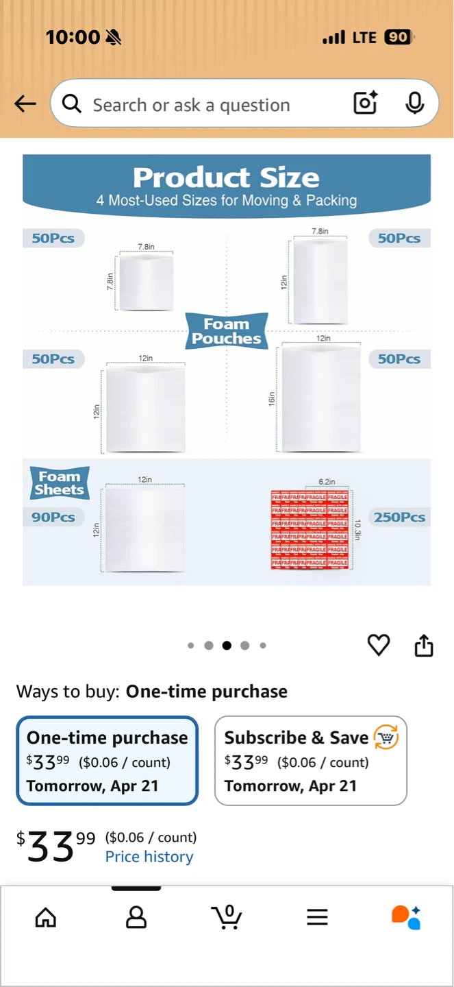 BRAND NEW!!! Moving Dish Packing Supplies Foam Pouches & Sheets - photo 3