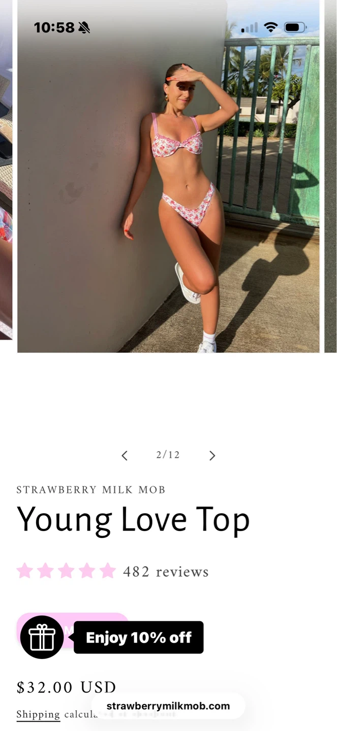 Never worn: Strawberry Milkmob Bikini - photo 2